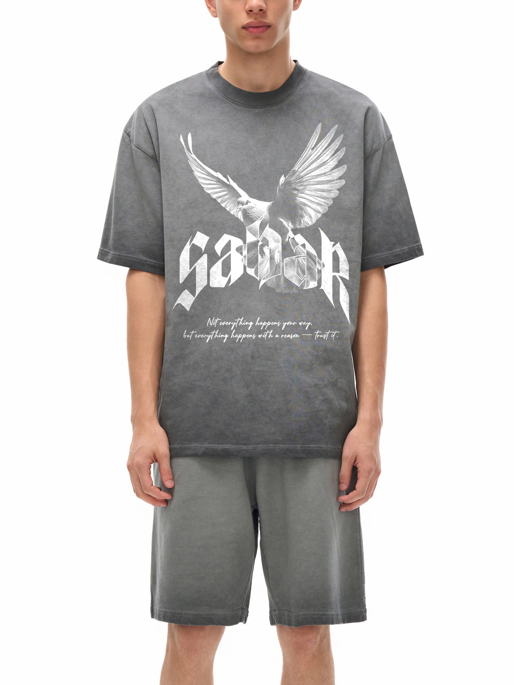 SABAR X RisenRetro Reverse Dyed Loose Cotton T-Shirt