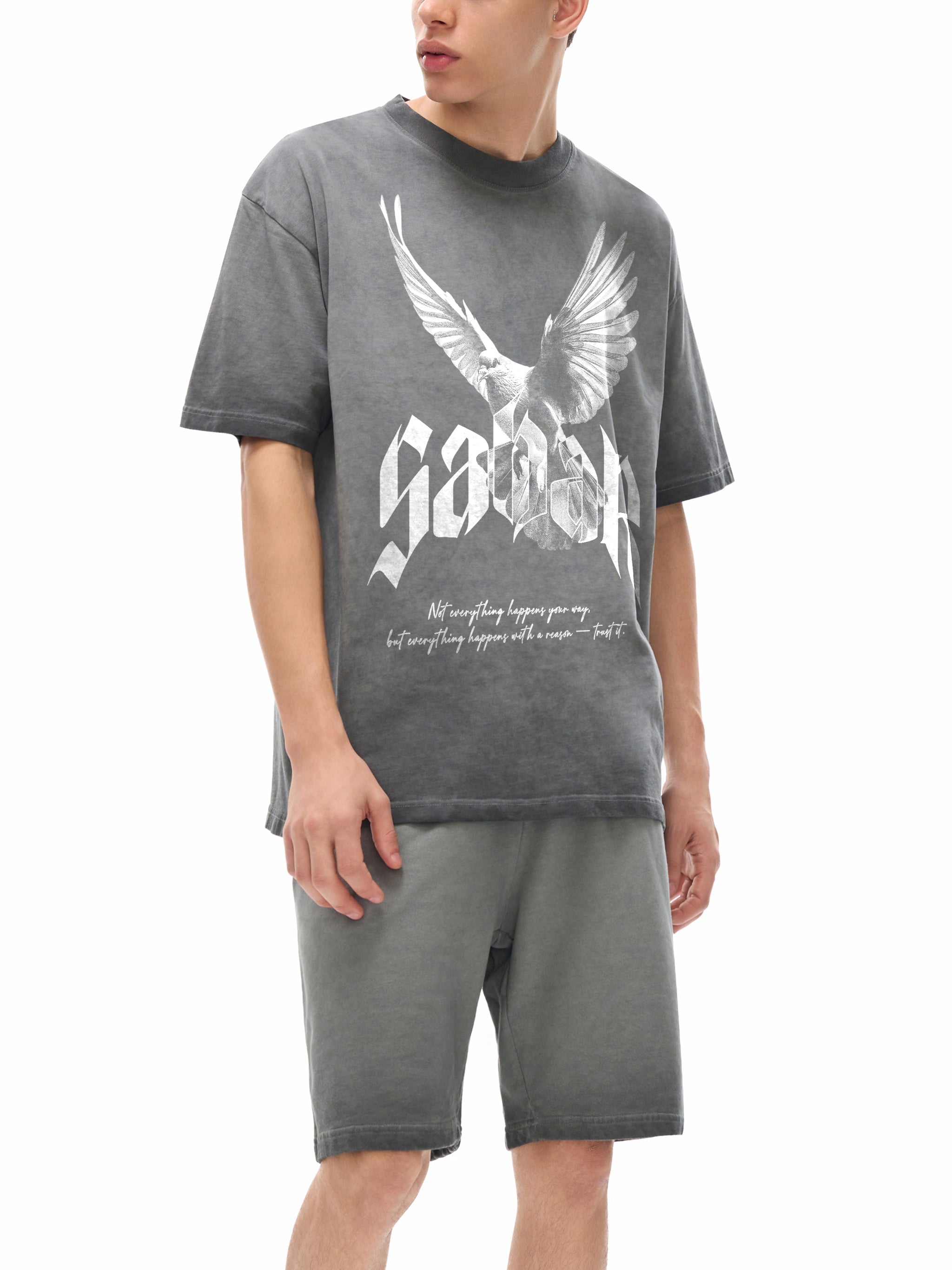SABAR X RisenRetro Reverse Dyed Loose Cotton T-Shirt