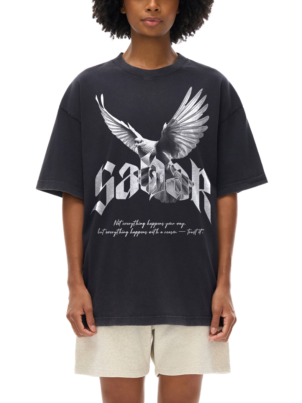 SABAR X RisenRetro Reverse Dyed Loose Cotton T-Shirt