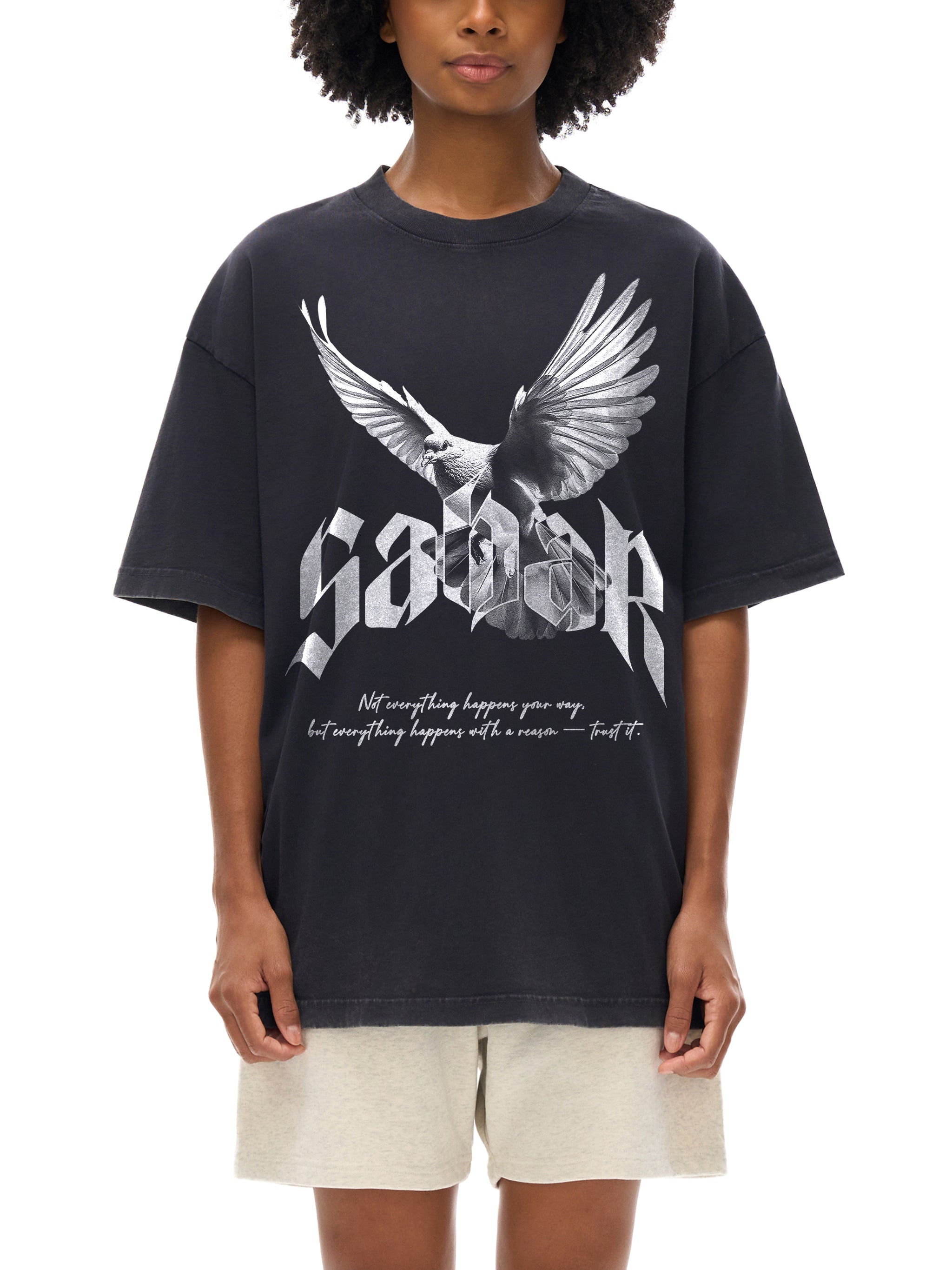 SABAR X RisenRetro Reverse Dyed Loose Cotton T-Shirt