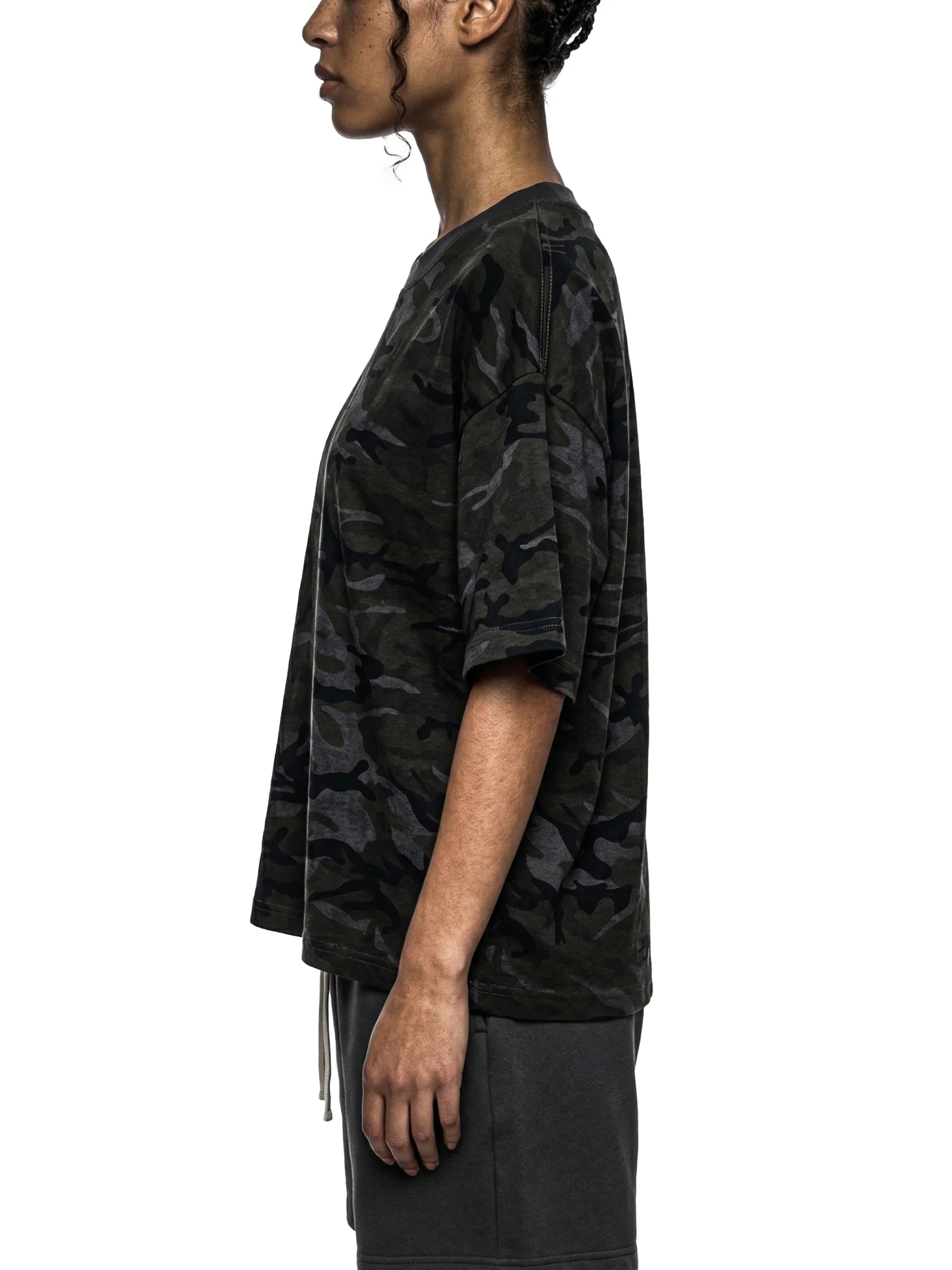 Make Moves Camo X Risen Retro Unisex Camo Boxy T-Shirt