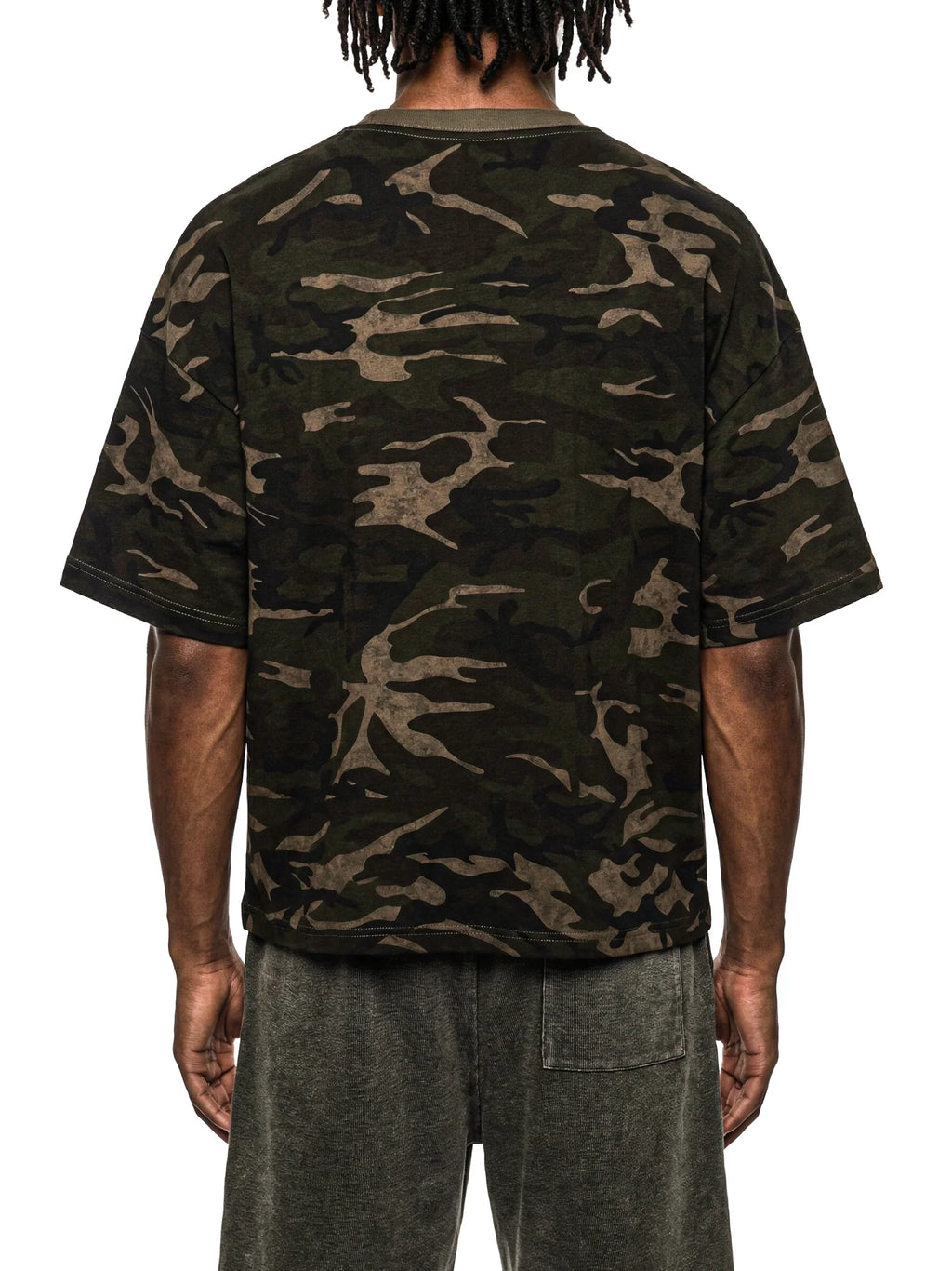 Make Moves Camo X Risen Retro Unisex Camo Boxy T-Shirt