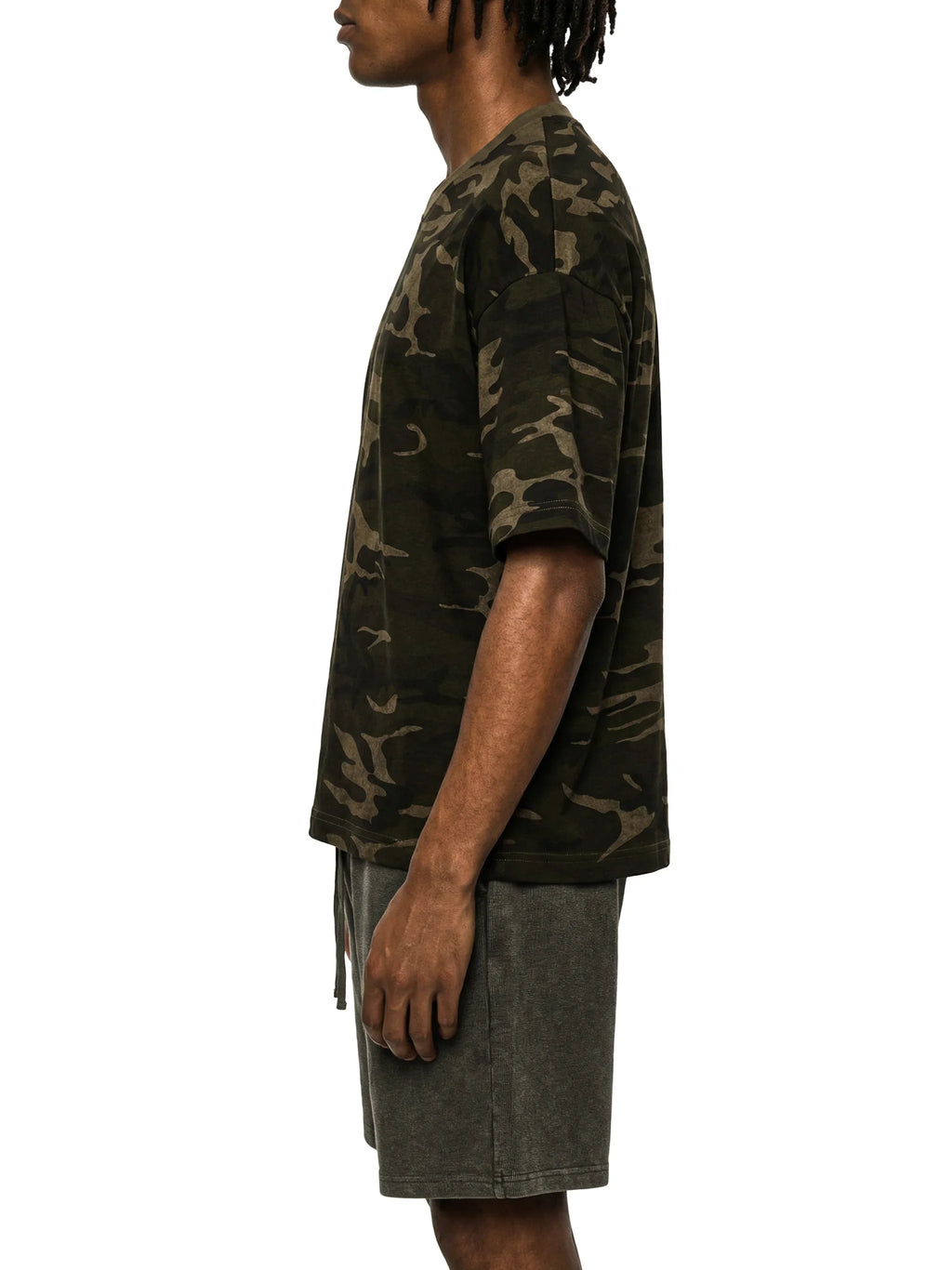Make Moves Camo X Risen Retro Unisex Camo Boxy T-Shirt