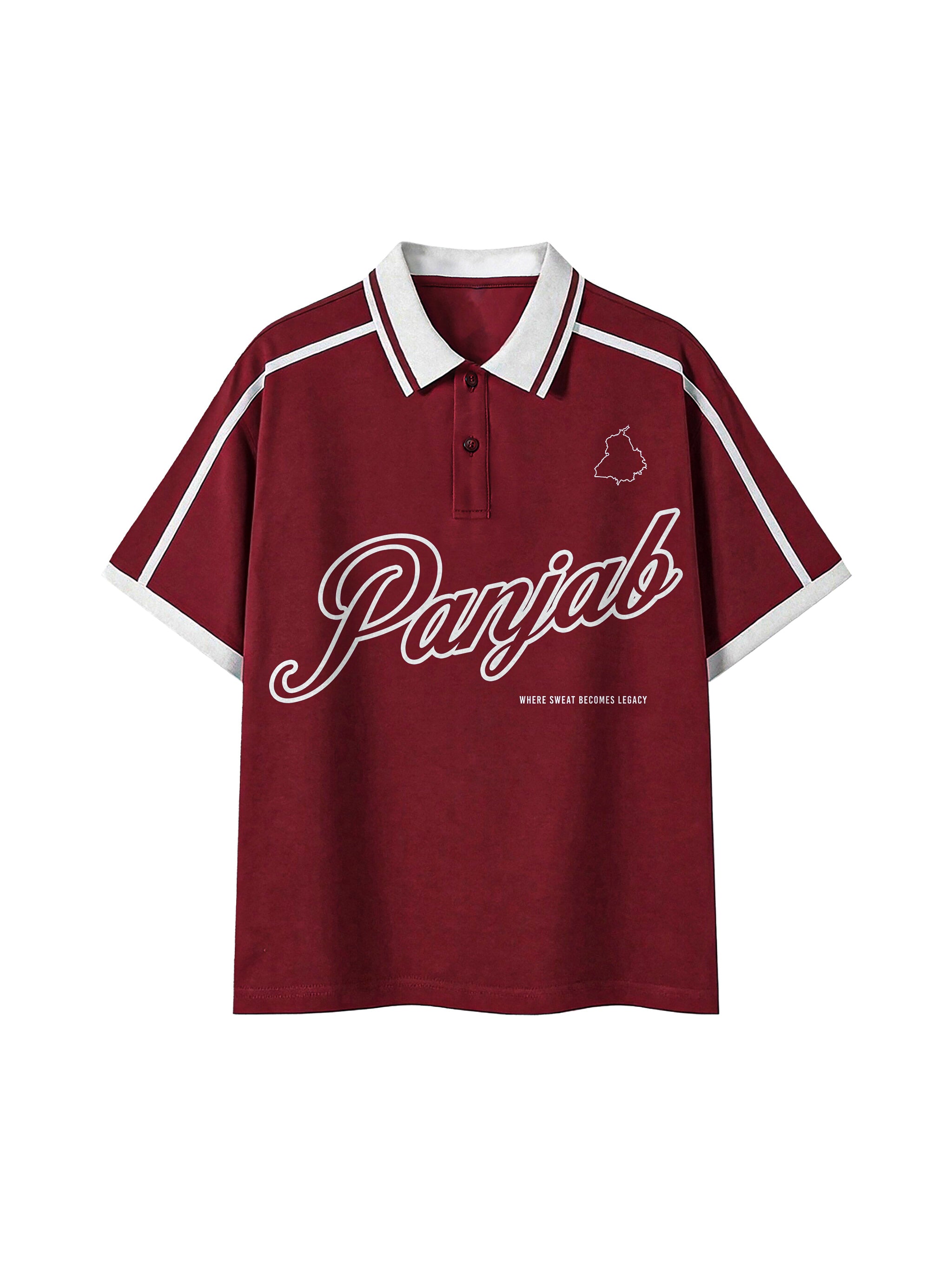 PANJAB LEGACY X RisenRetro Unisex Contrast Piping Polo Shirt