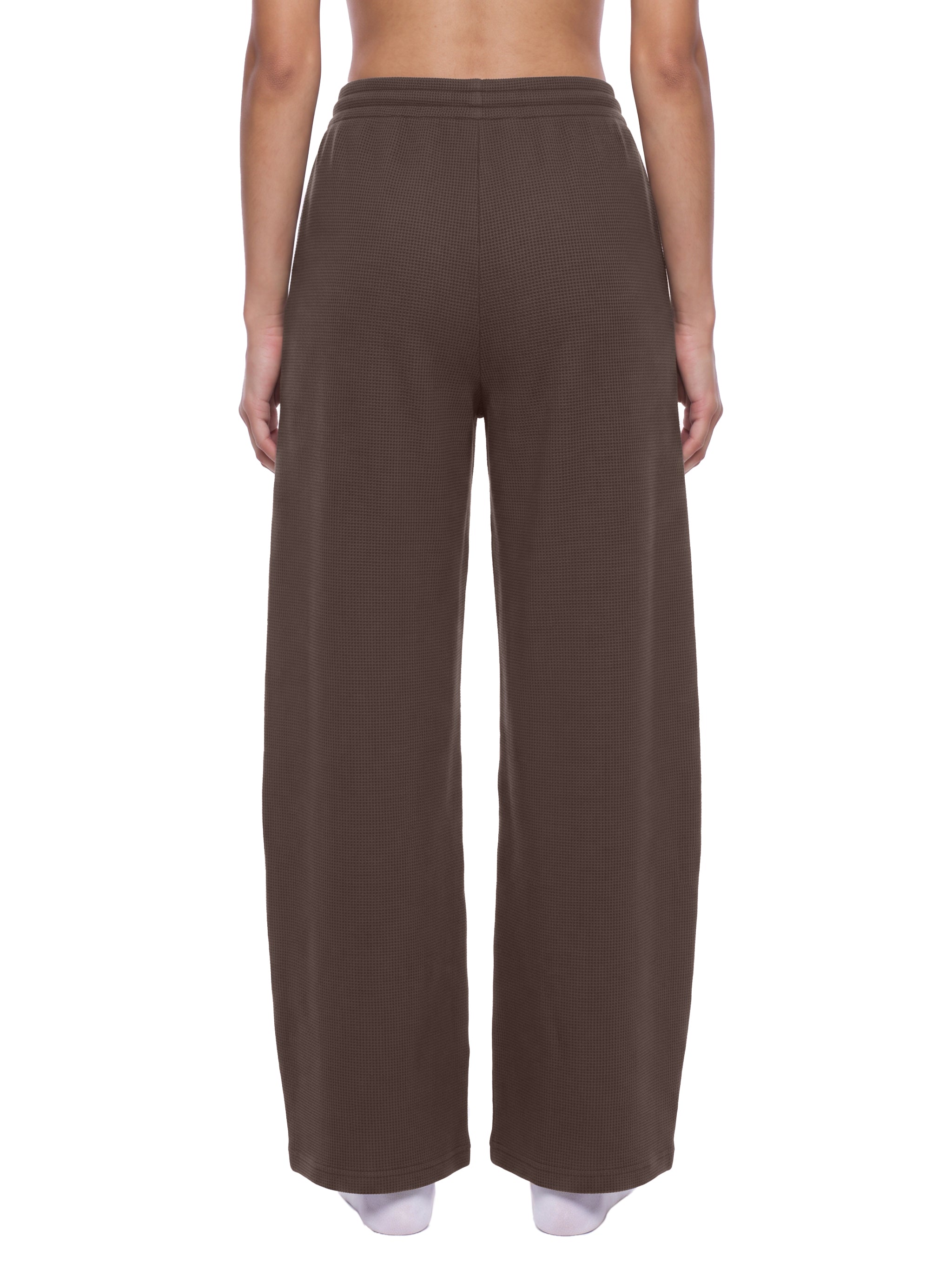 RISENRETRO x Unisex Waffle Barrel Leg Pants