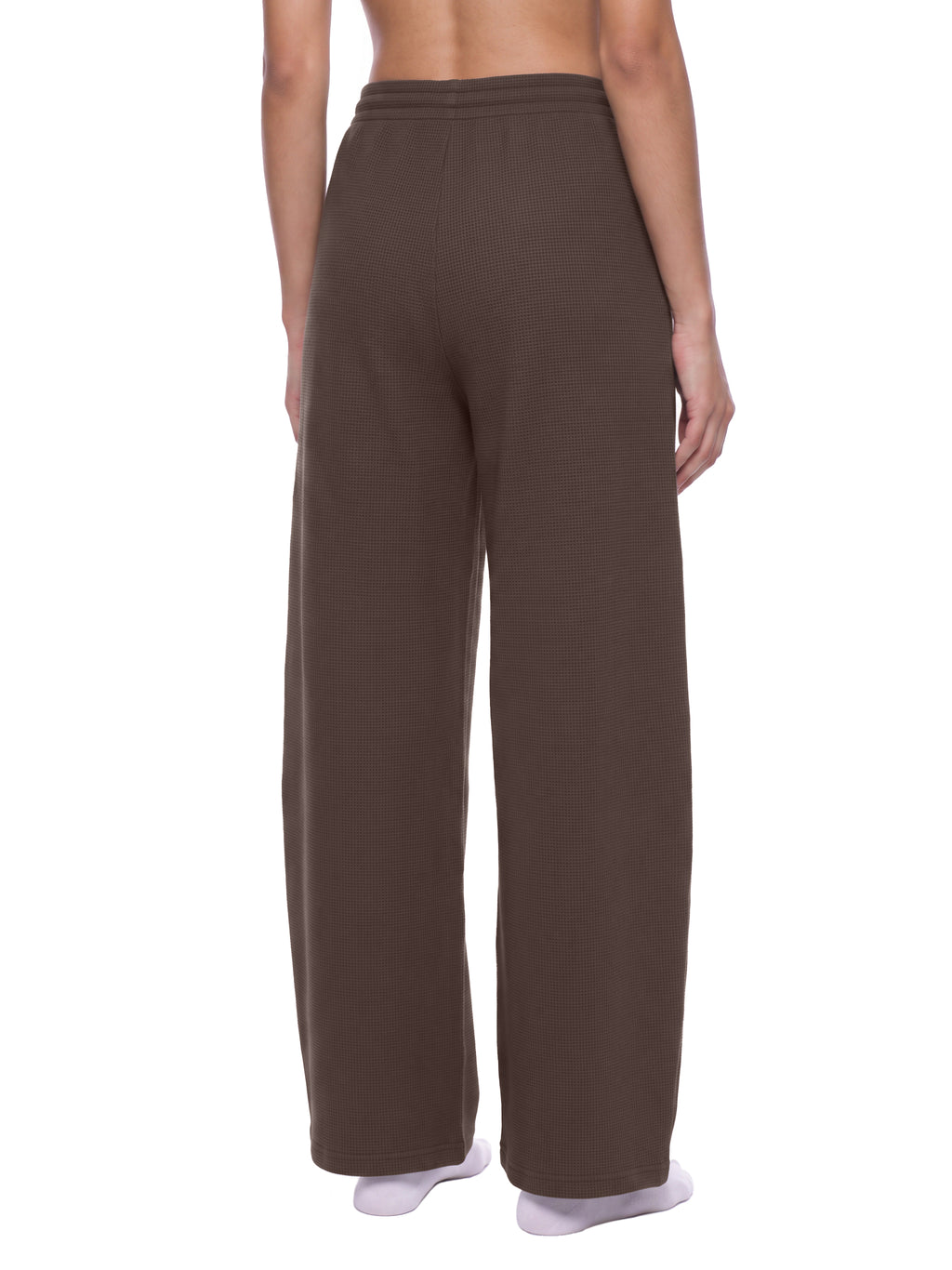 RISENRETRO x Unisex Waffle Barrel Leg Pants