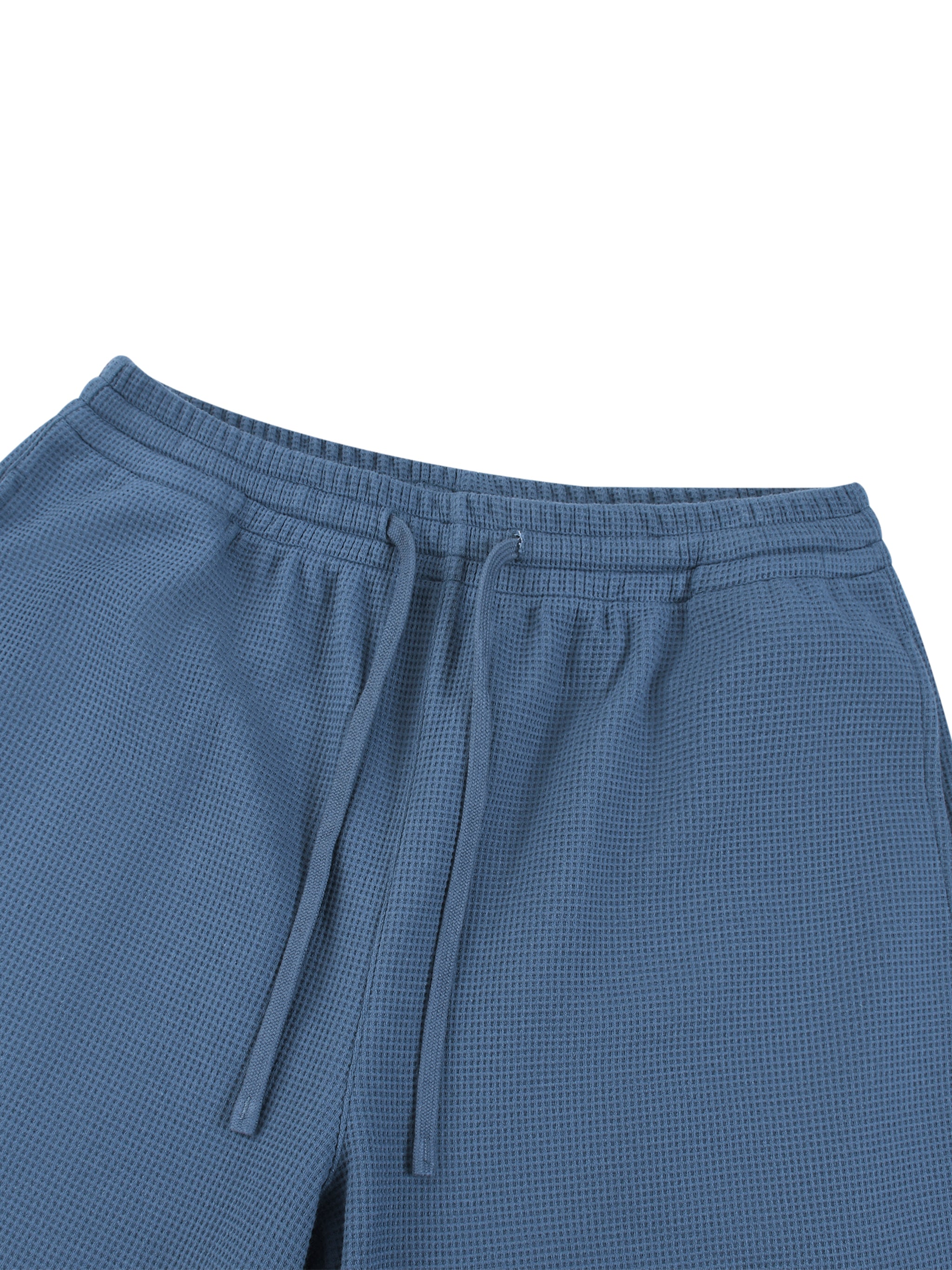 RISENRETRO x Unisex Waffle Barrel Leg Pants