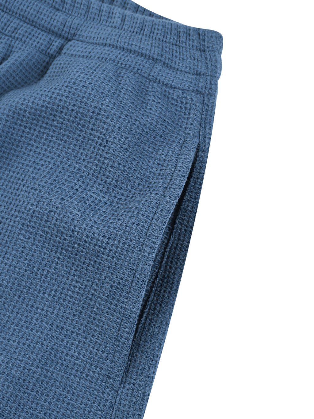 RISENRETRO x Unisex Waffle Barrel Leg Pants