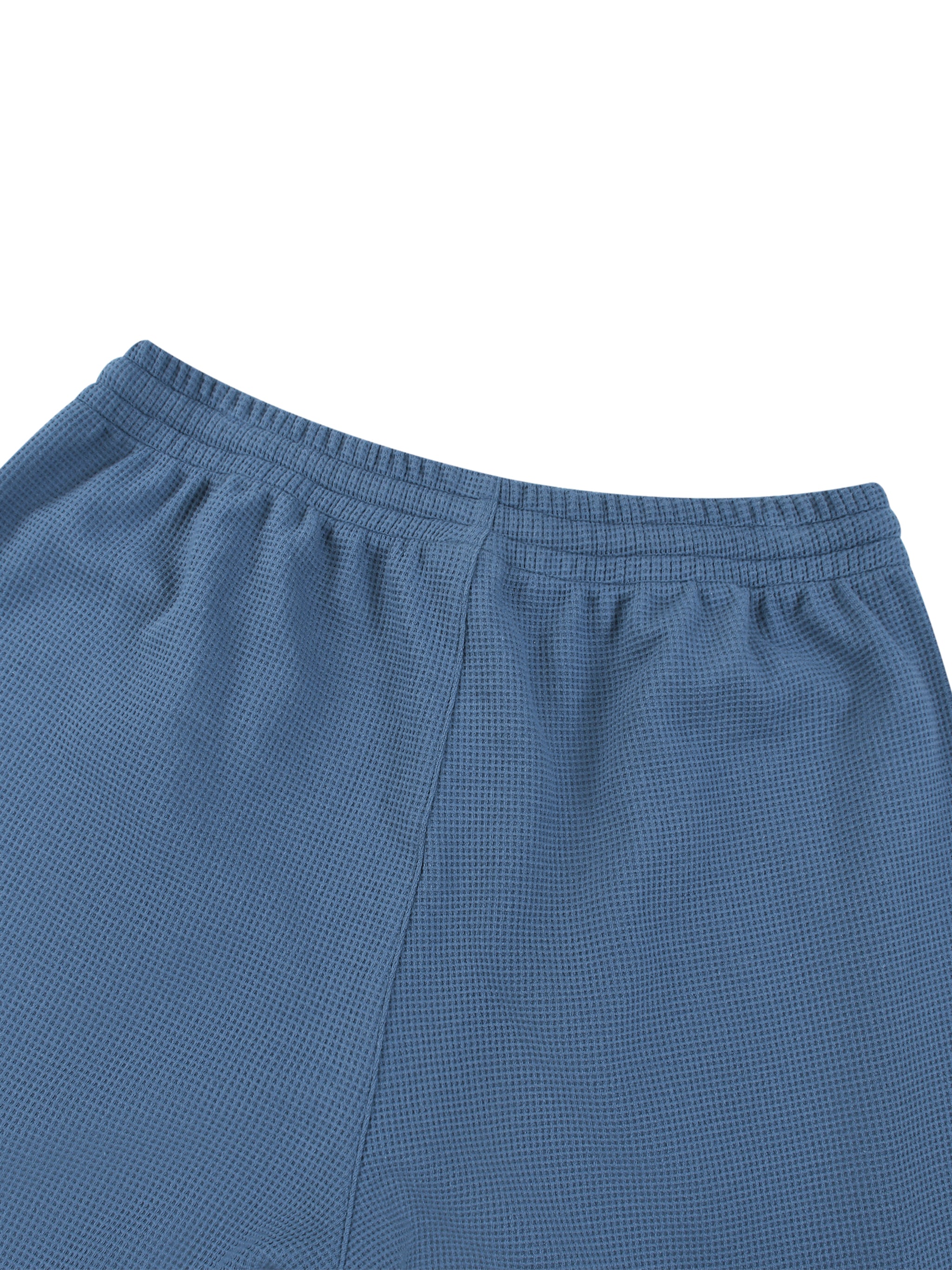 RISENRETRO x Unisex Waffle Barrel Leg Pants