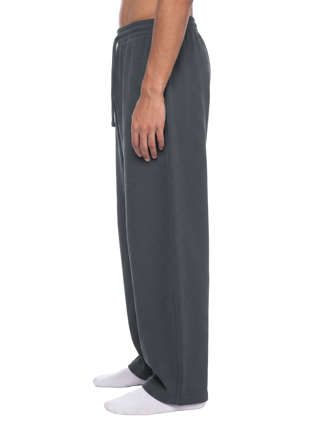 RISENRETRO x Unisex Waffle Barrel Leg Pants