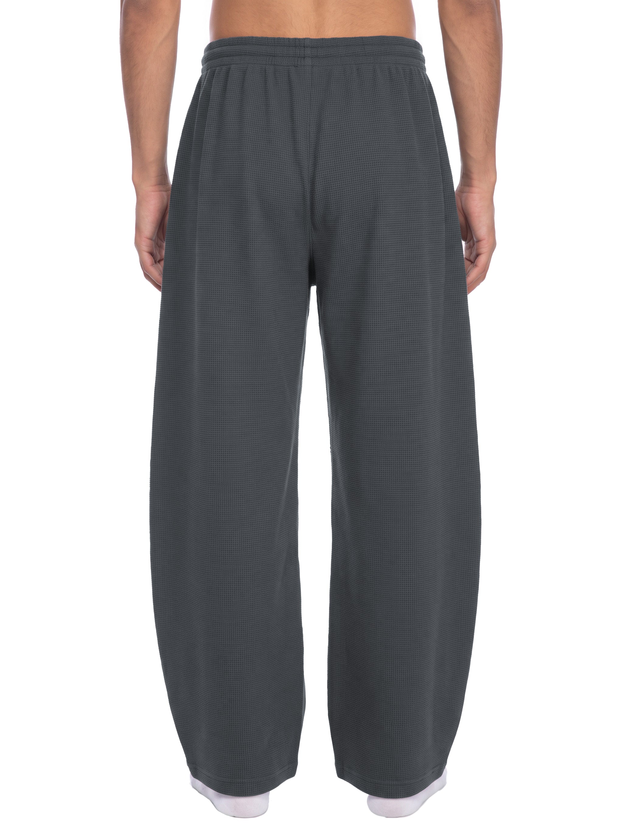 RISENRETRO x Unisex Waffle Barrel Leg Pants