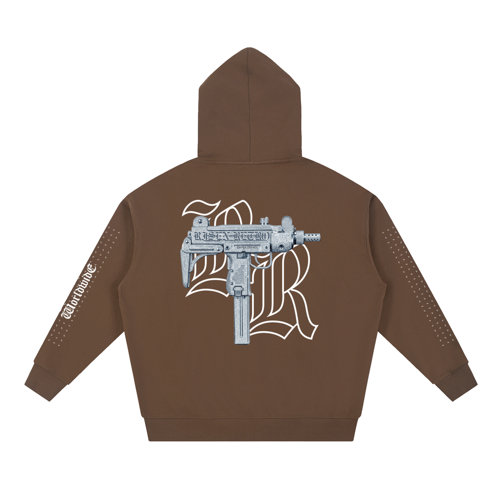 UZI ICEDOUT X DESIGNER X RisenRetro Essential Heavyweight Hoodie