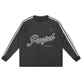 Sweat-shirt Panjab Snow Washed à bandes contrastées