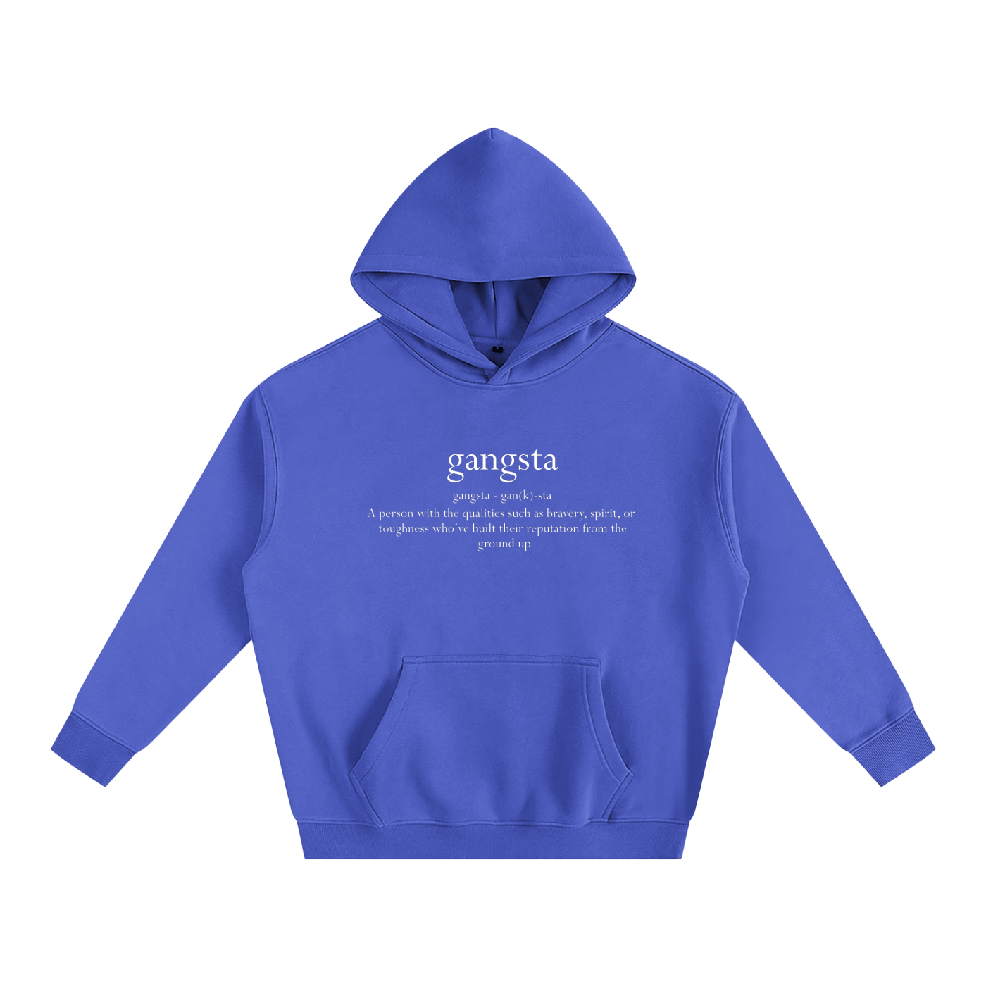 Gangsta Oversize Fleeced Hoodie