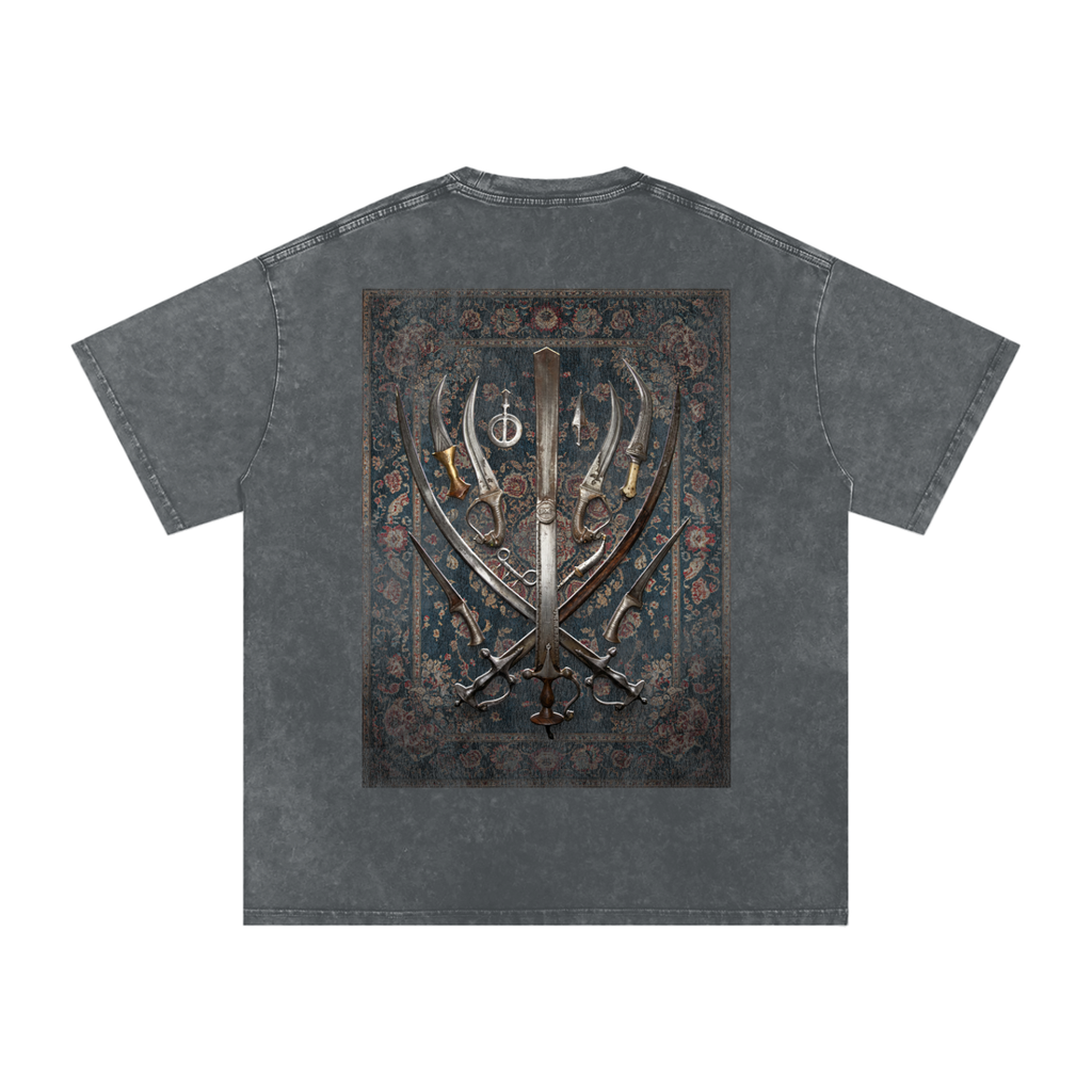 SIKH ARMORY  Washed Oversized Cotton T-Shirt