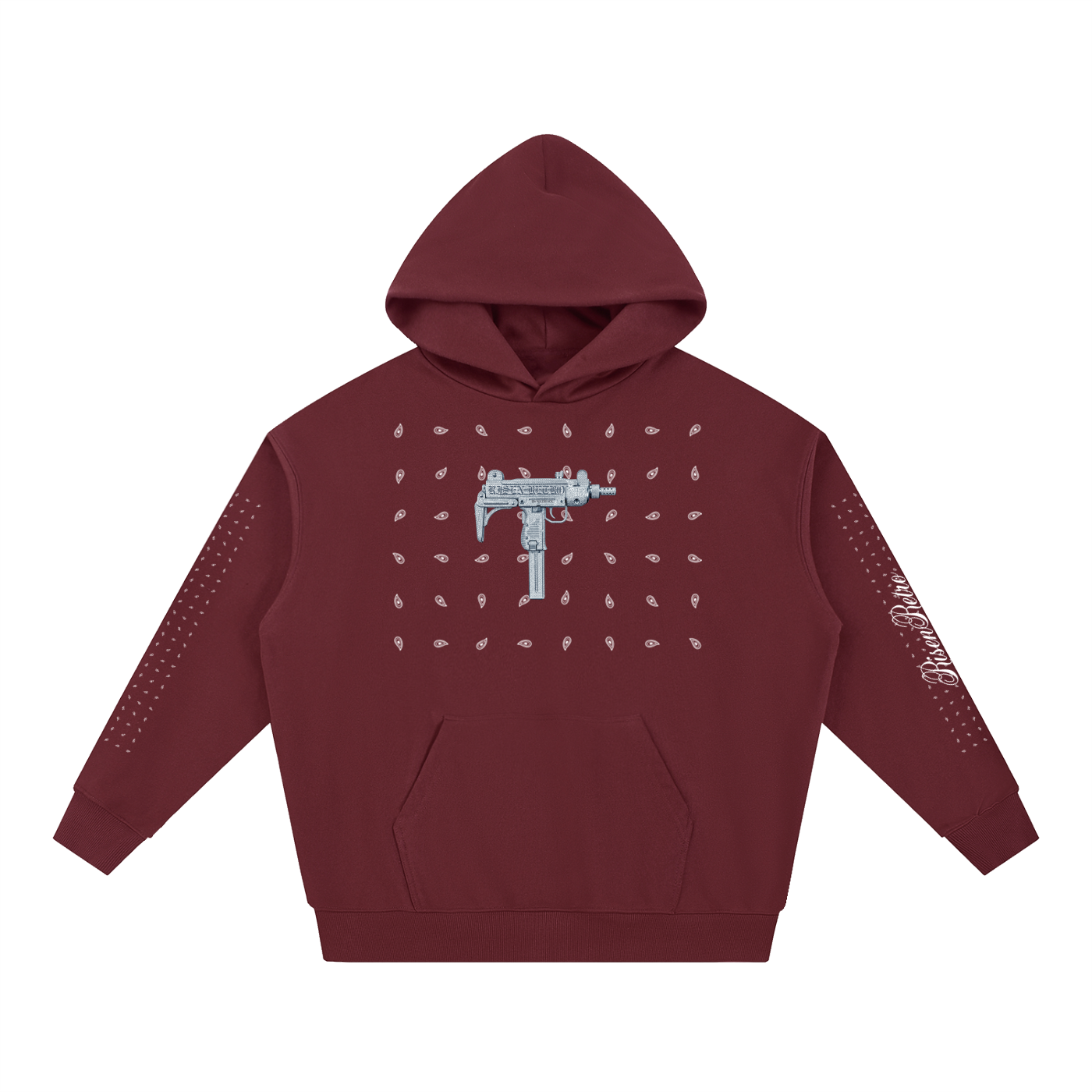 UZI ICEDOUT X DESIGNER X RisenRetro Essential Heavyweight Hoodie