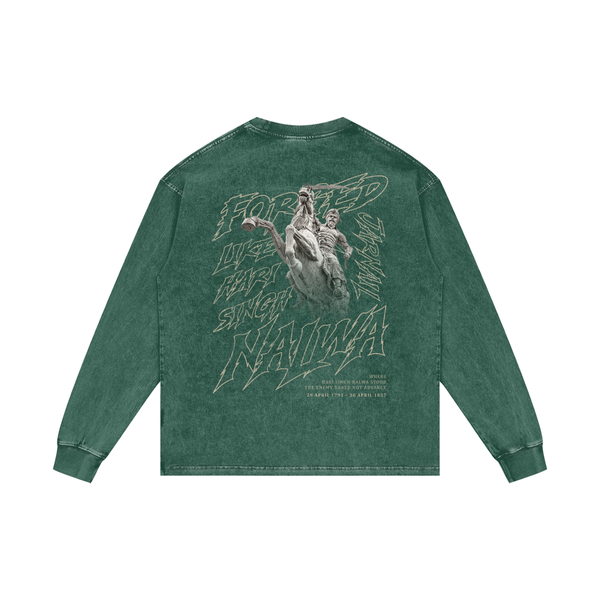 FEARLESS HARI SINGH NALWA | RISENRETRO | Acid Wash Oversize Long Sleeve T-Shirt