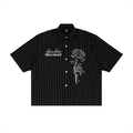THE RIGHT ONE Unisex Striped Boxy Button-Up Shirt | RISENRETRO
