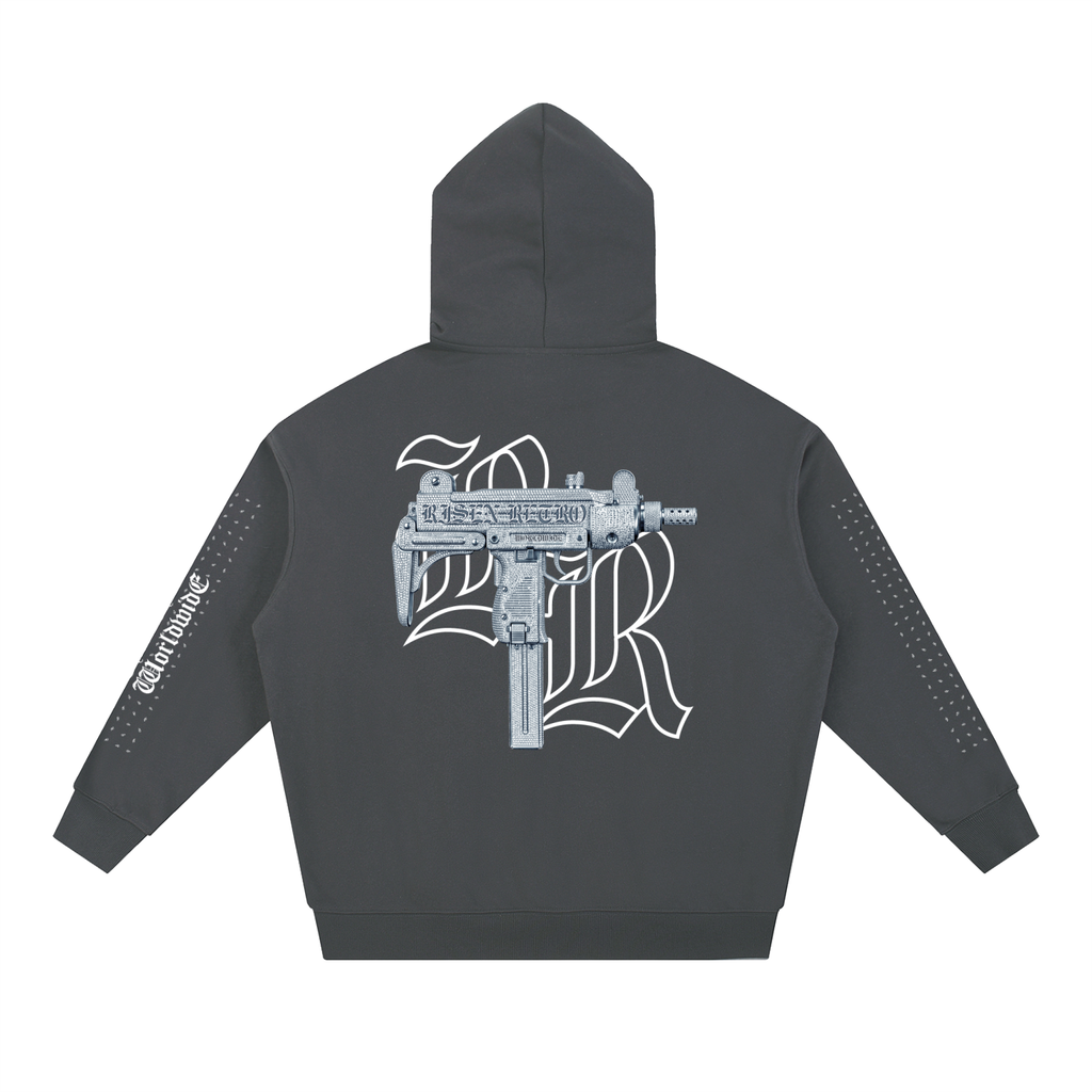 UZI ICEDOUT X DESIGNER X RisenRetro Essential Heavyweight Hoodie