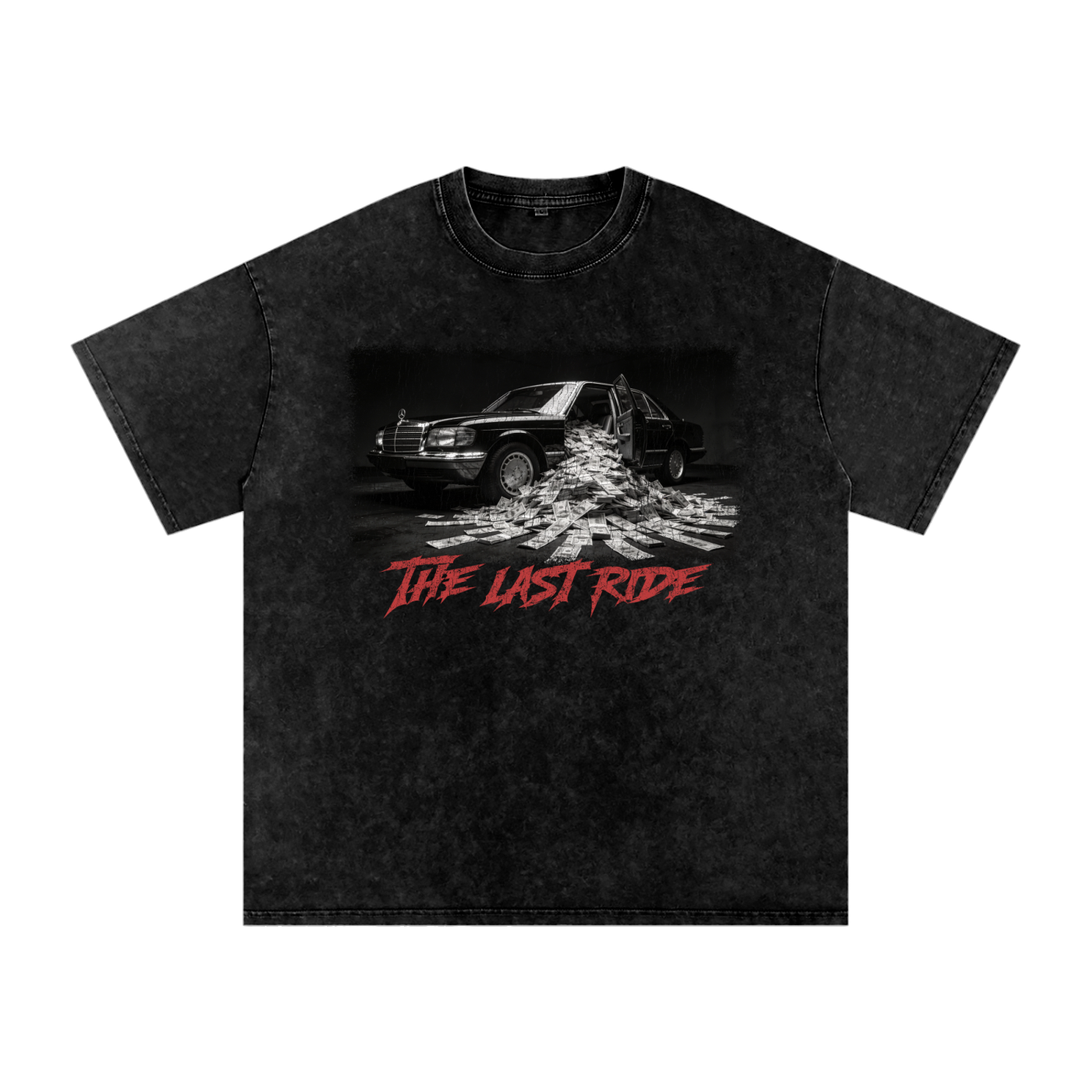 The Last Ride X RisenRetro Snow Washed Oversized Cotton T-Shirt
