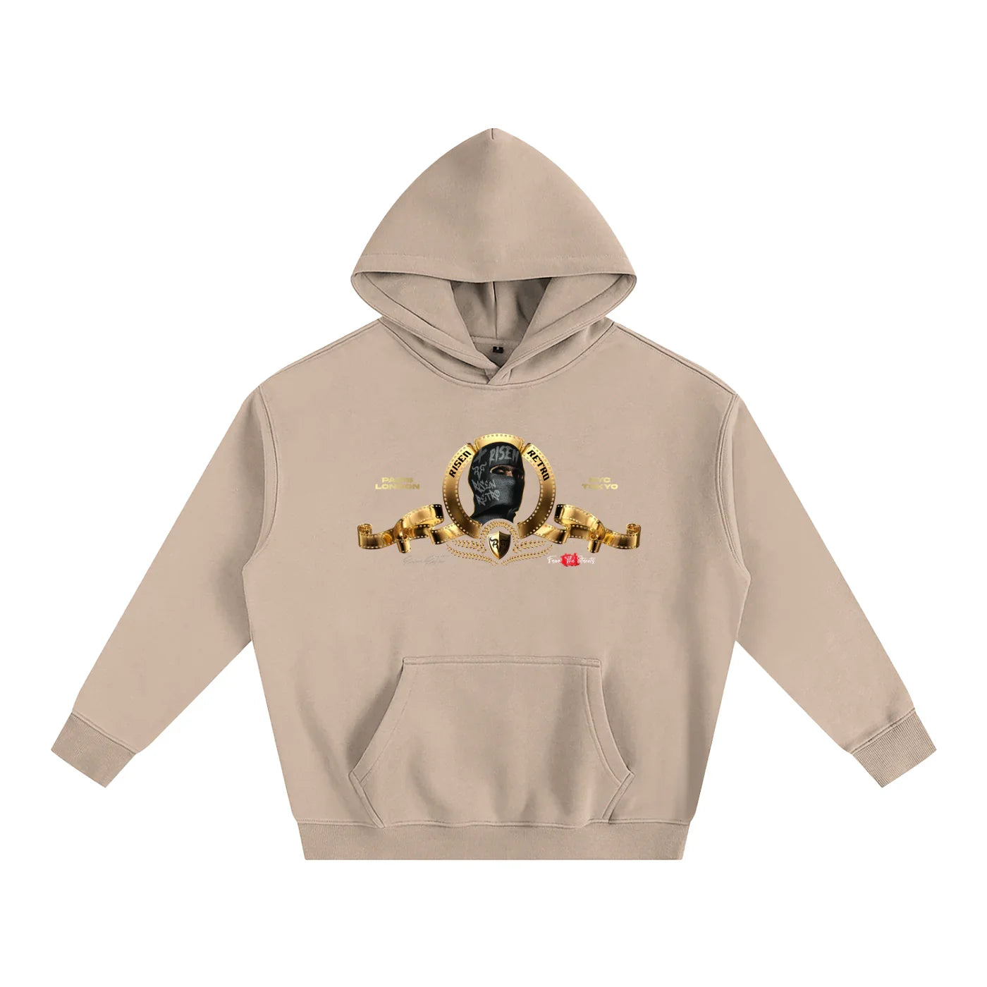 Sweat à capuche oversize en polaire MGM X Risen Retro