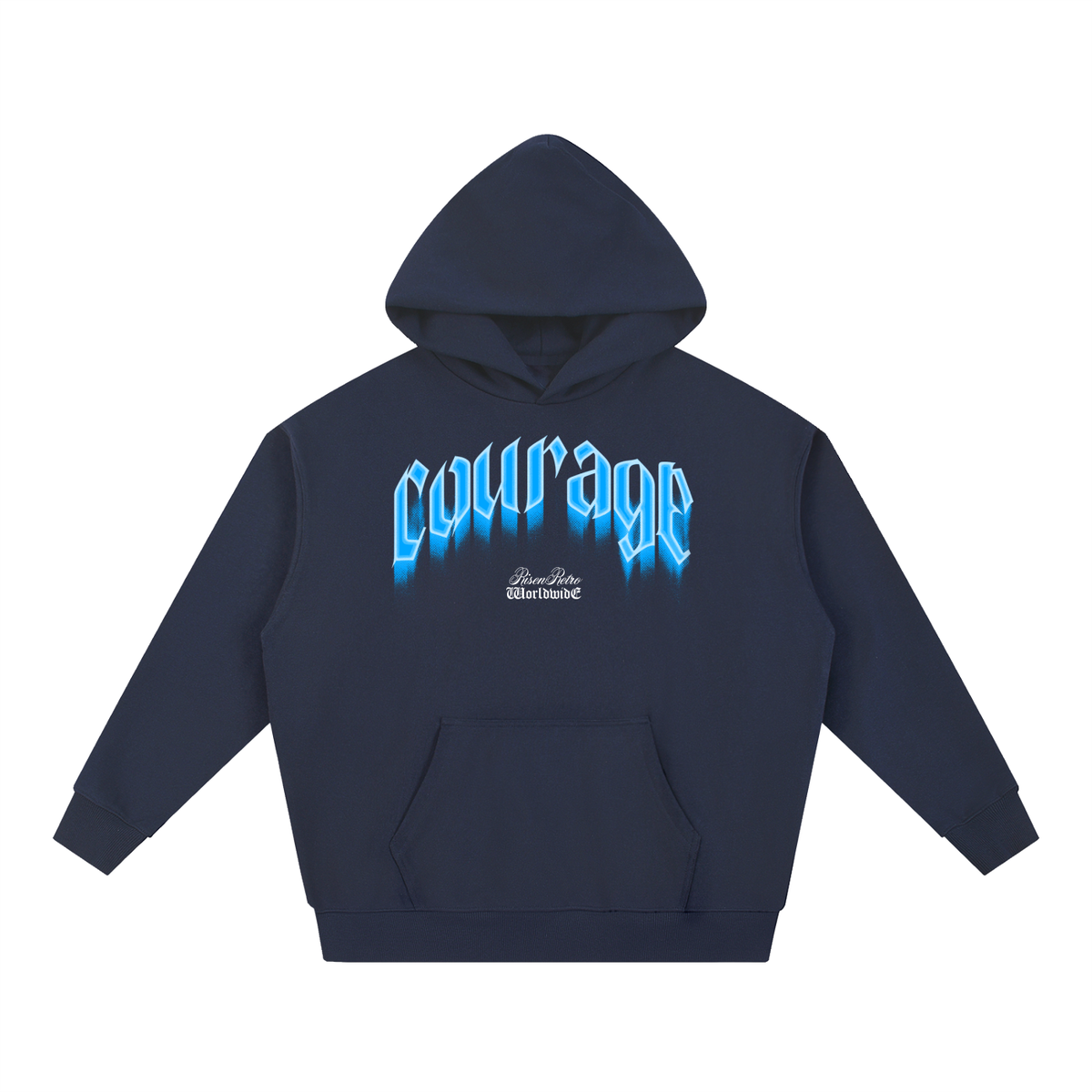 Courage  Essential Heavyweight Hoodie | RisenRetro