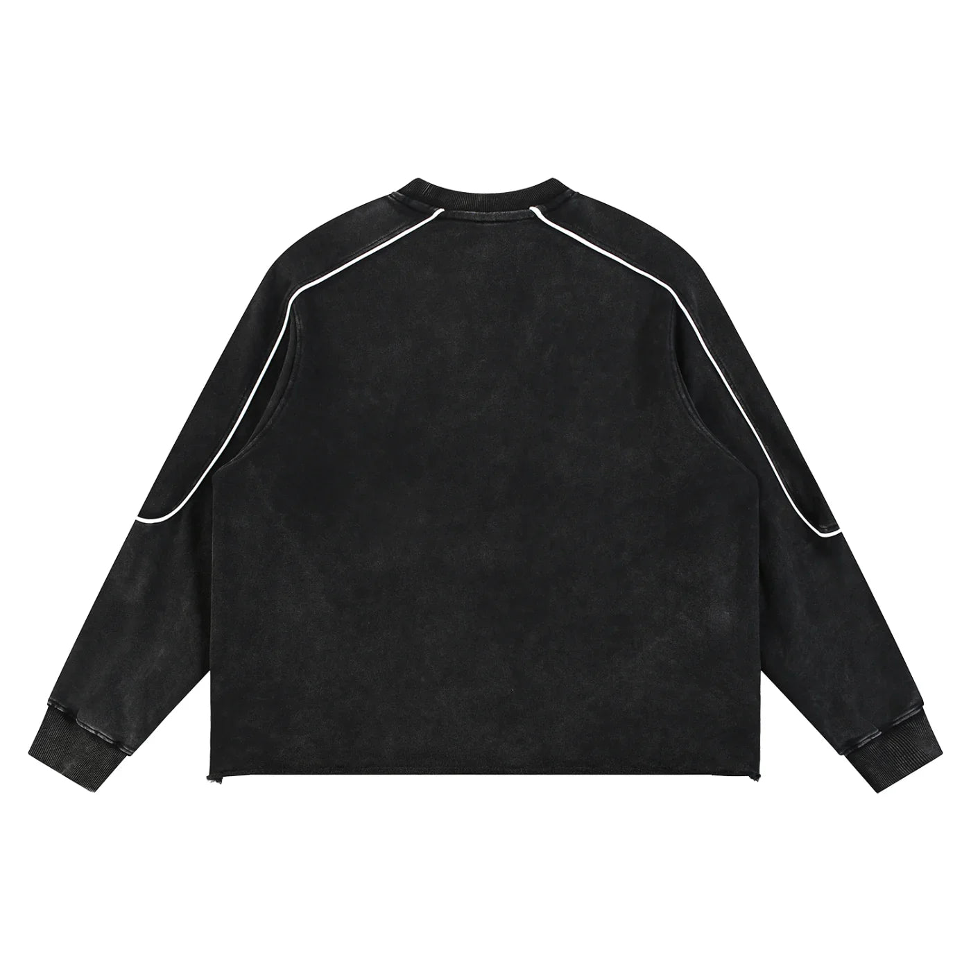 Sweat-shirt Panjab à délavage minéral et ourlet brut