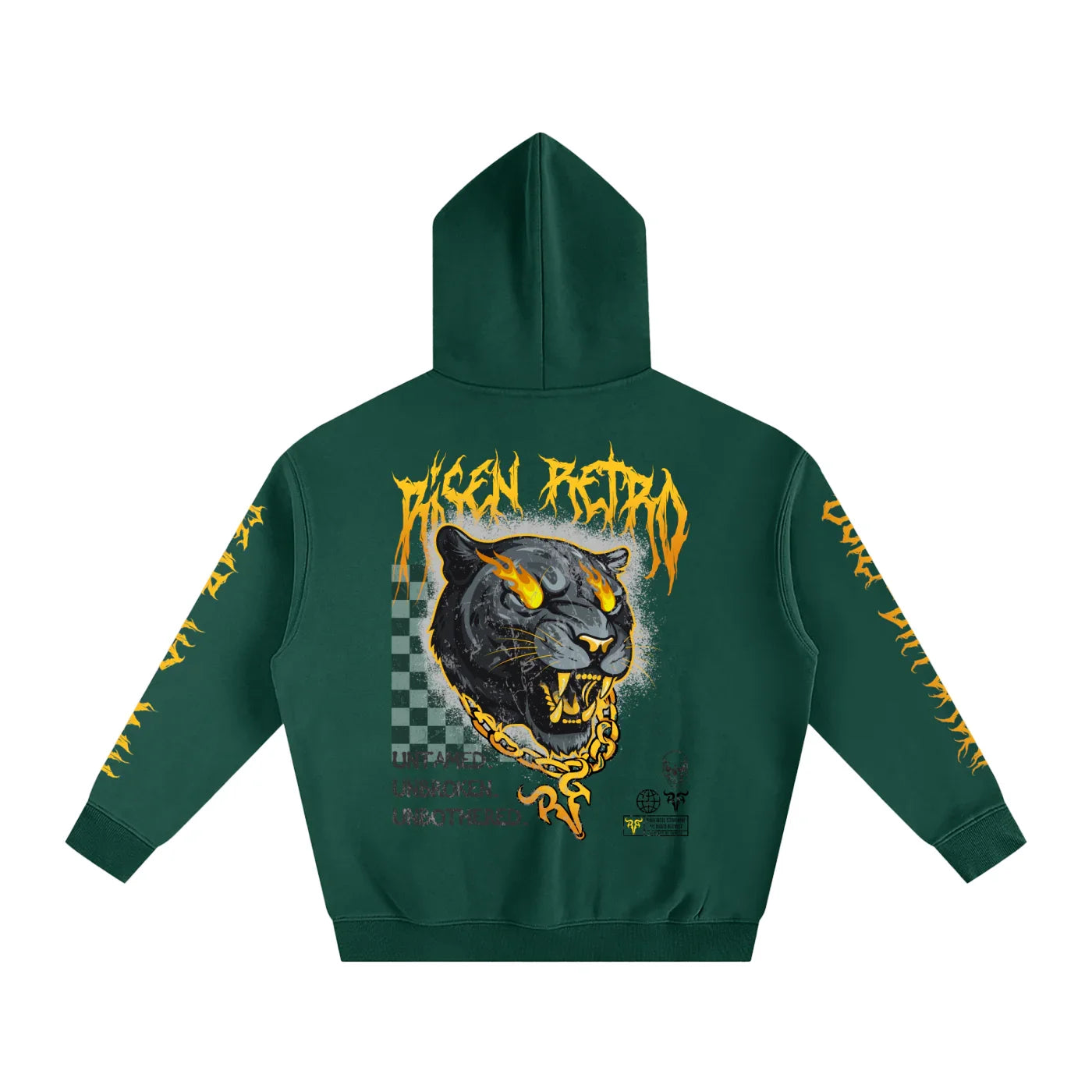 Sweat à capuche oversize en polaire Rage RR