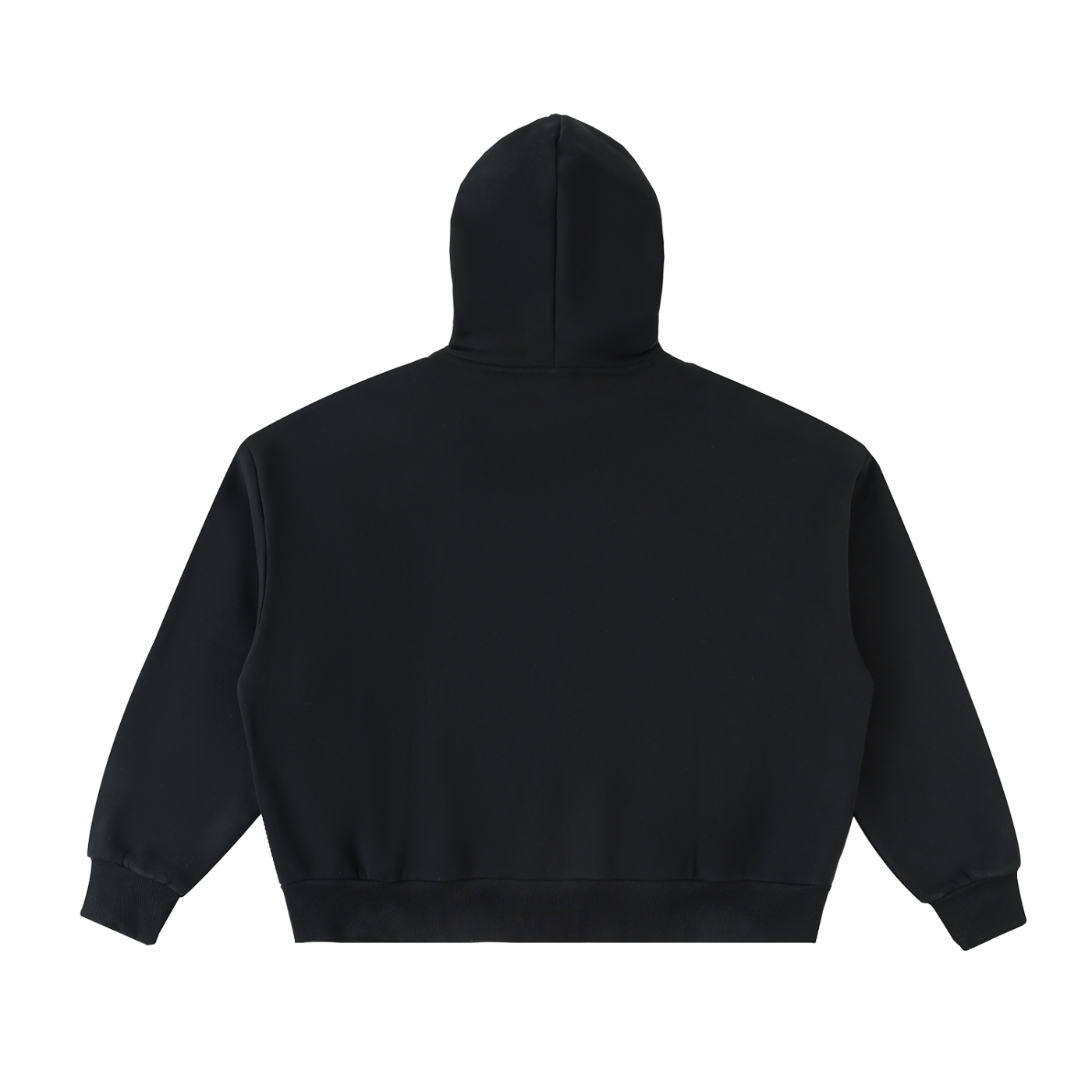 RISENRETRO X Fleeced Full-Zip Boxy Hoodie