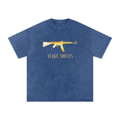 Make Moves 47 Snow Washed Oversized Cotton T-Shirt