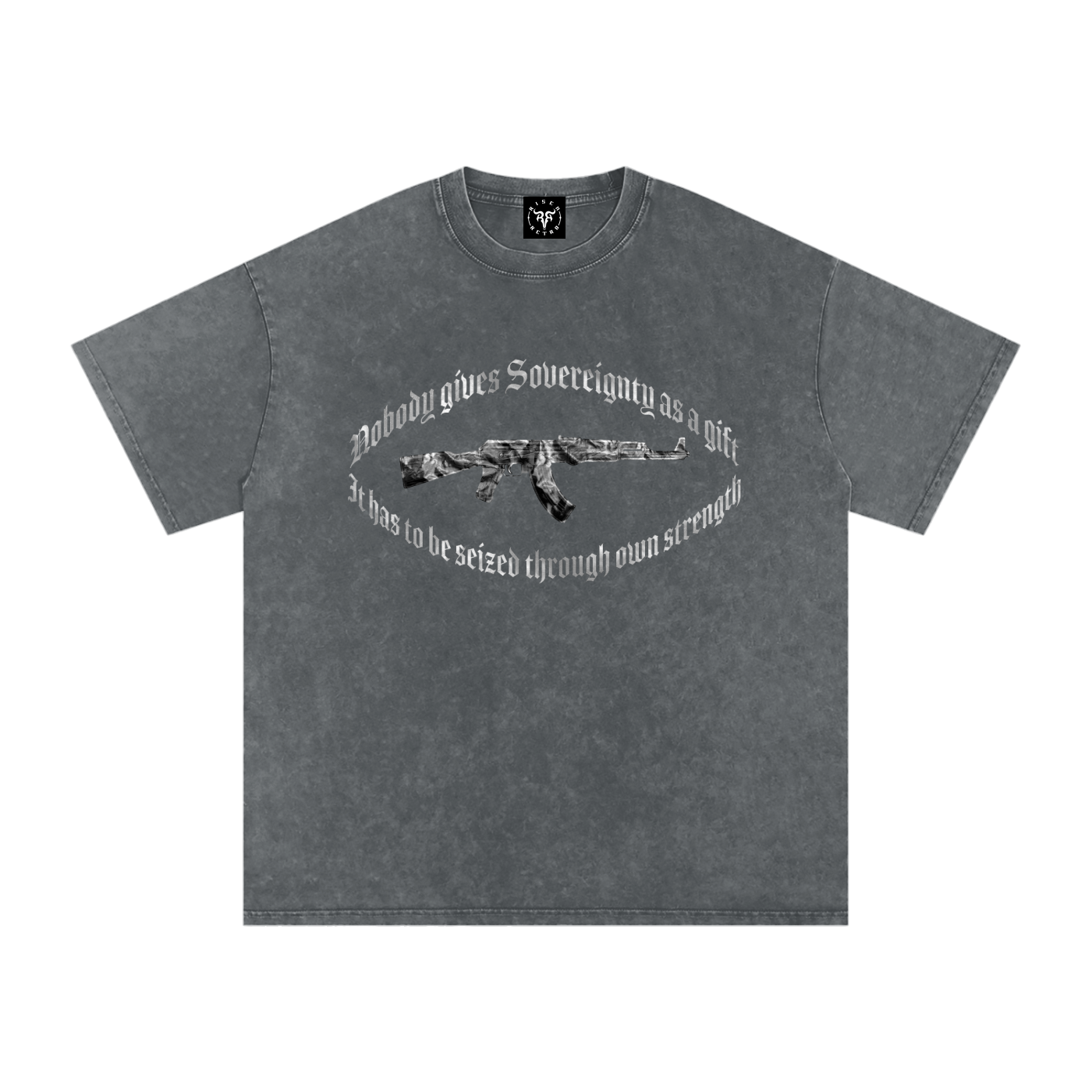 Sovereignty X Risen Retro Snow Washed Oversized Cotton T-Shirt