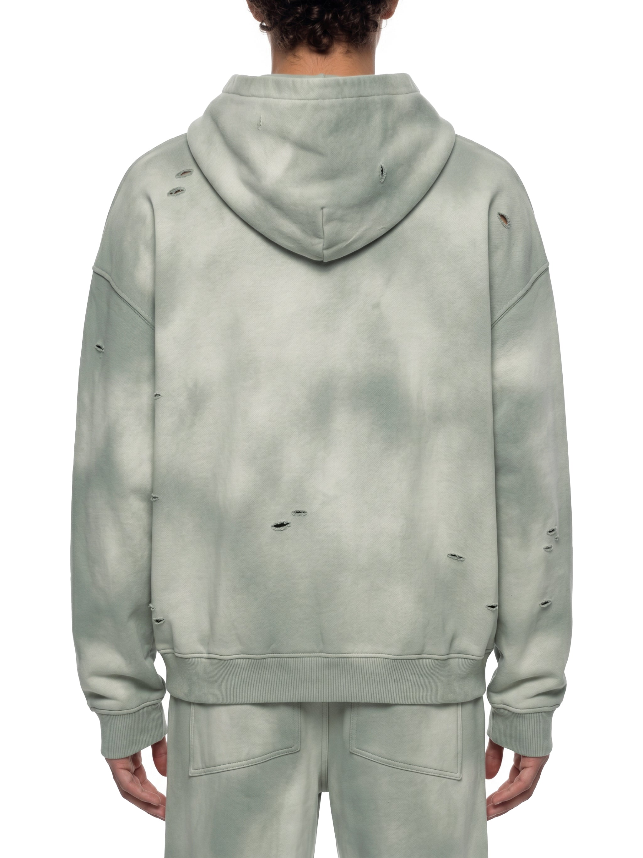 RISENRETRO X Unisex Sunfade Frayed Fleece tracksuit
