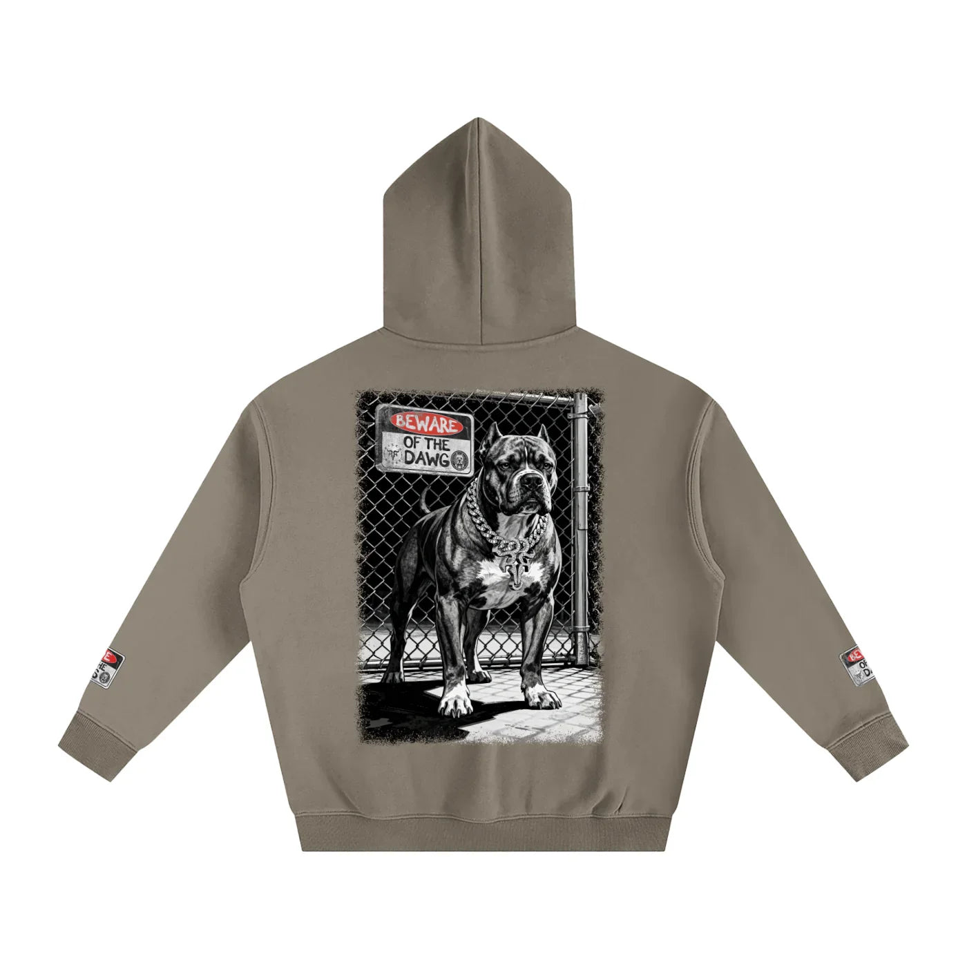 Beware of the Dawg X RisenRetro Oversize Fleeced Hoodie