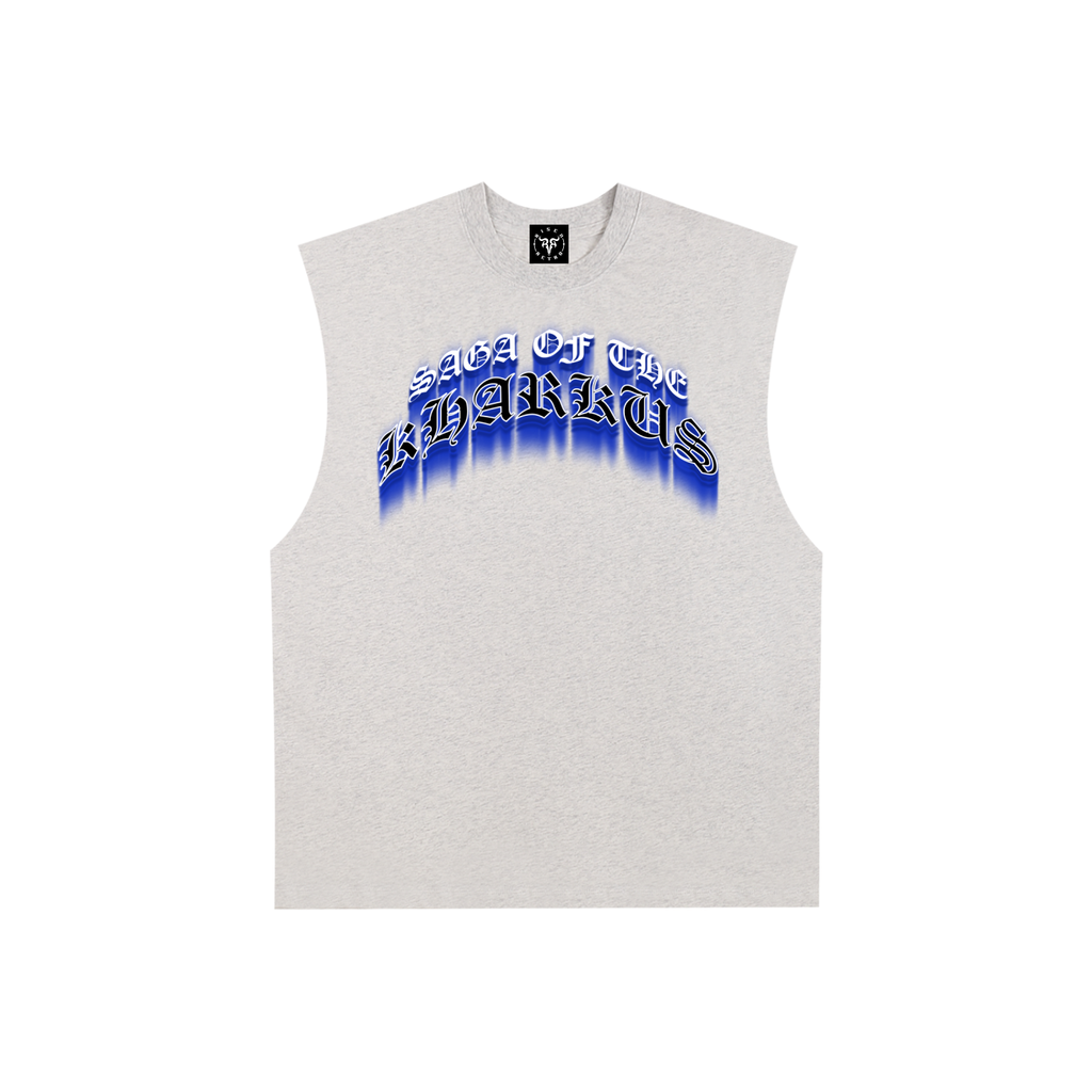 Saga of Kharku's | RisenRetro | Raw Edge Cotton Tank Top