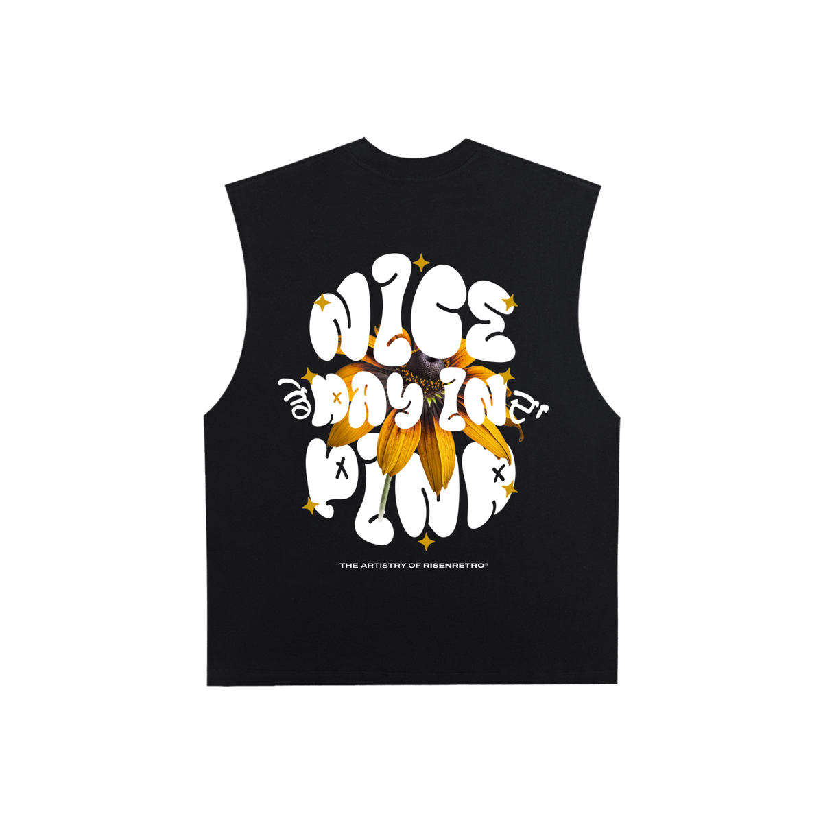 Nice Day in Da Pind | RisenRetro | Raw Edge Cotton Tank Top