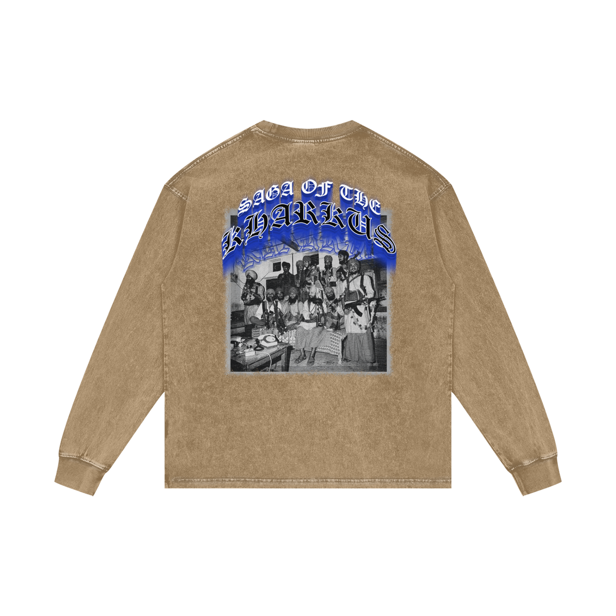 SAGA OF KHARKU'S | RISENRETRO | Acid Wash Oversize Long Sleeve T-Shirt