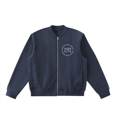 Loaded Essential Zip-Up Fleeced Varsity Jacket