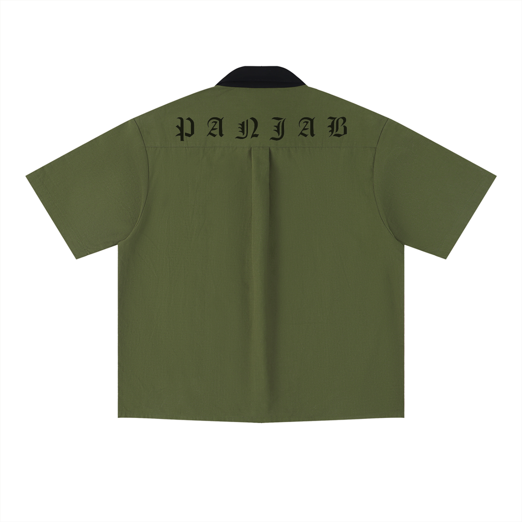 PANJAB COUTURE V2 X Risen Retro Unisex Color Block Short Sleeve Shirt