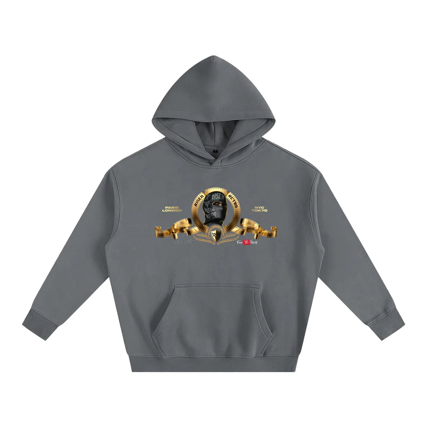 Sweat à capuche oversize en polaire MGM X Risen Retro