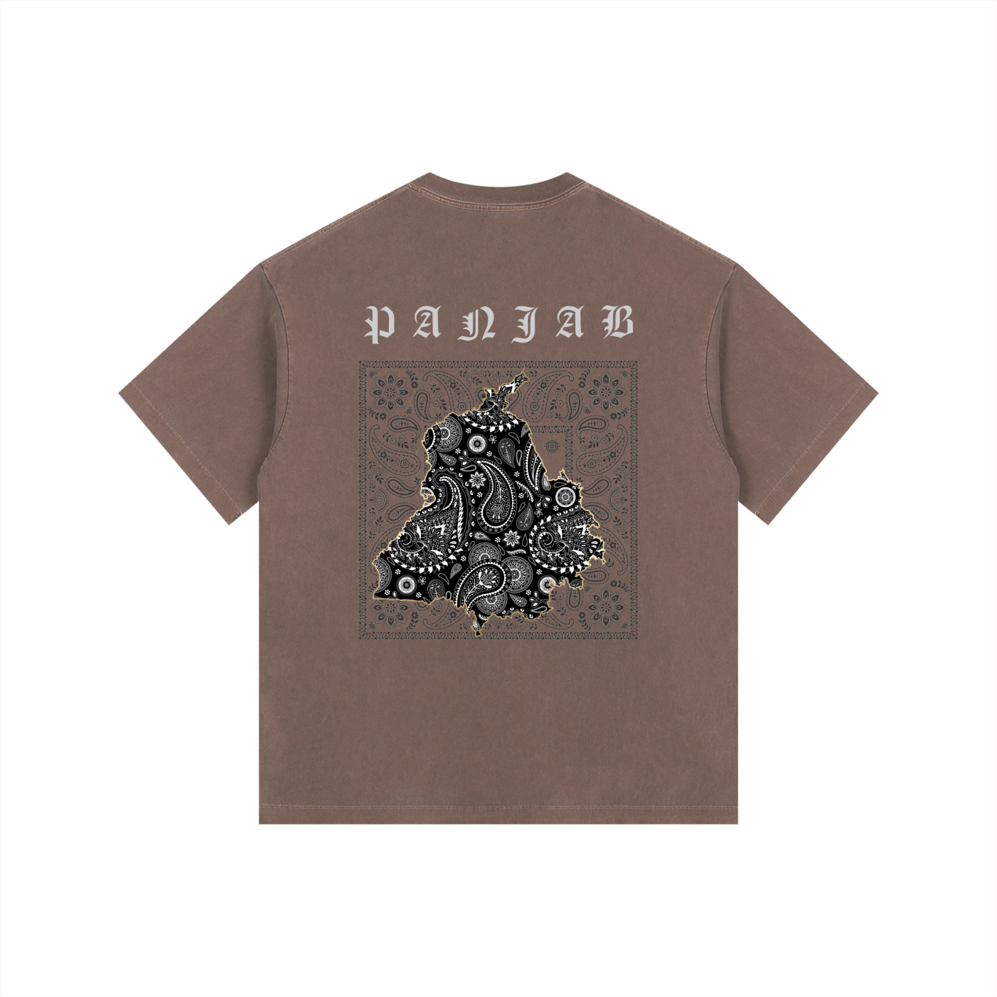 PANJAB X BANDANA PAISLEY Vintage Washed Oversized Cotton T-Shirt