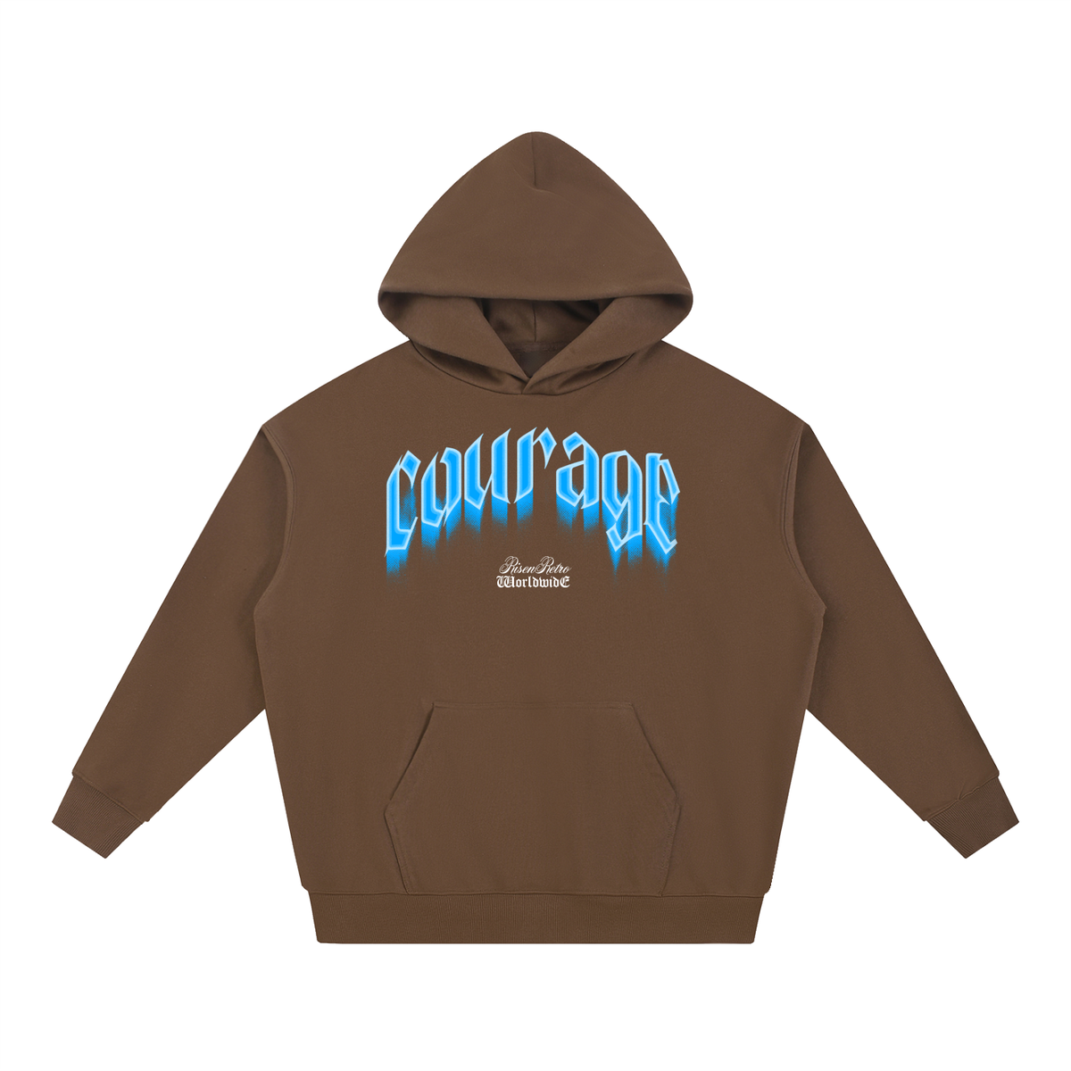 Courage  Essential Heavyweight Hoodie | RisenRetro