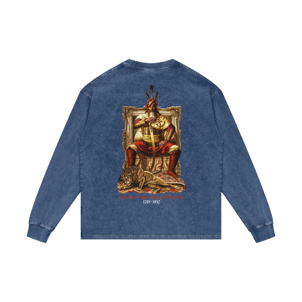 Hari Singh Nalwa | RisenRetro | Acid Wash Oversize Long Sleeve T-Shirt