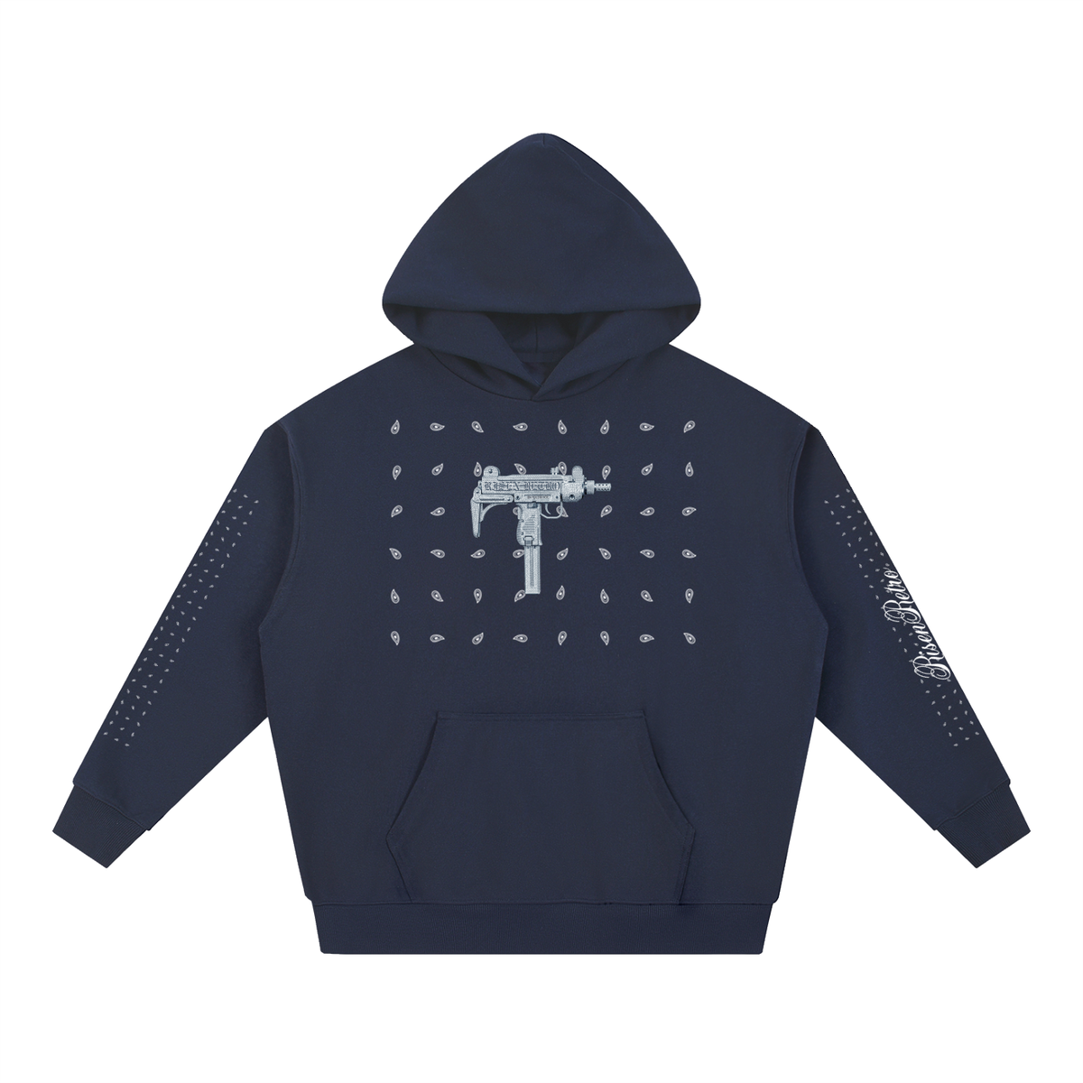 UZI ICEDOUT X DESIGNER X RisenRetro Essential Heavyweight Hoodie