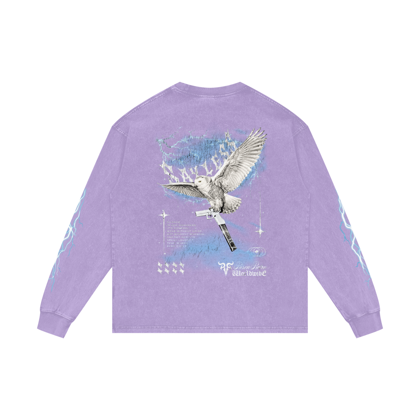 SAYLESS X RisenRetro Acid Wash Oversize Long Sleeve T-Shirt