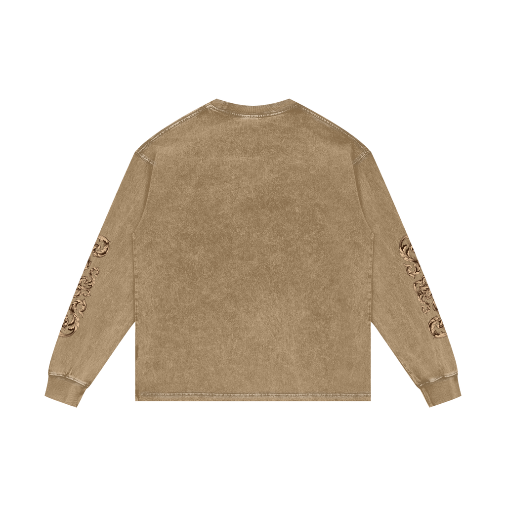 PANJAB COUTURE | RISENRETRO | Acid Wash Oversize Long Sleeve T-Shirt