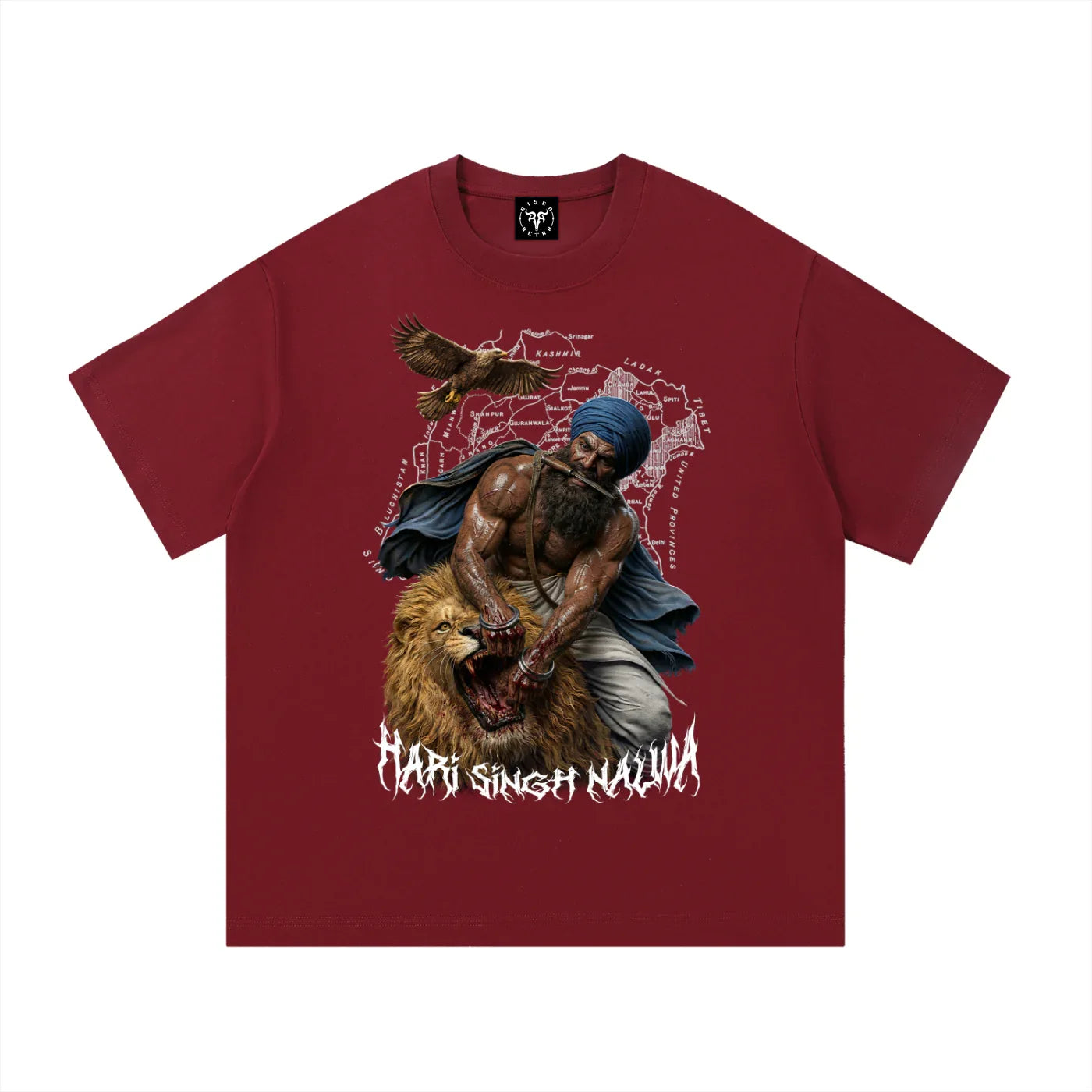 Sher-e-Punjab: Nalwa Edition X Risen Retro Essential Cotton T-Shirt