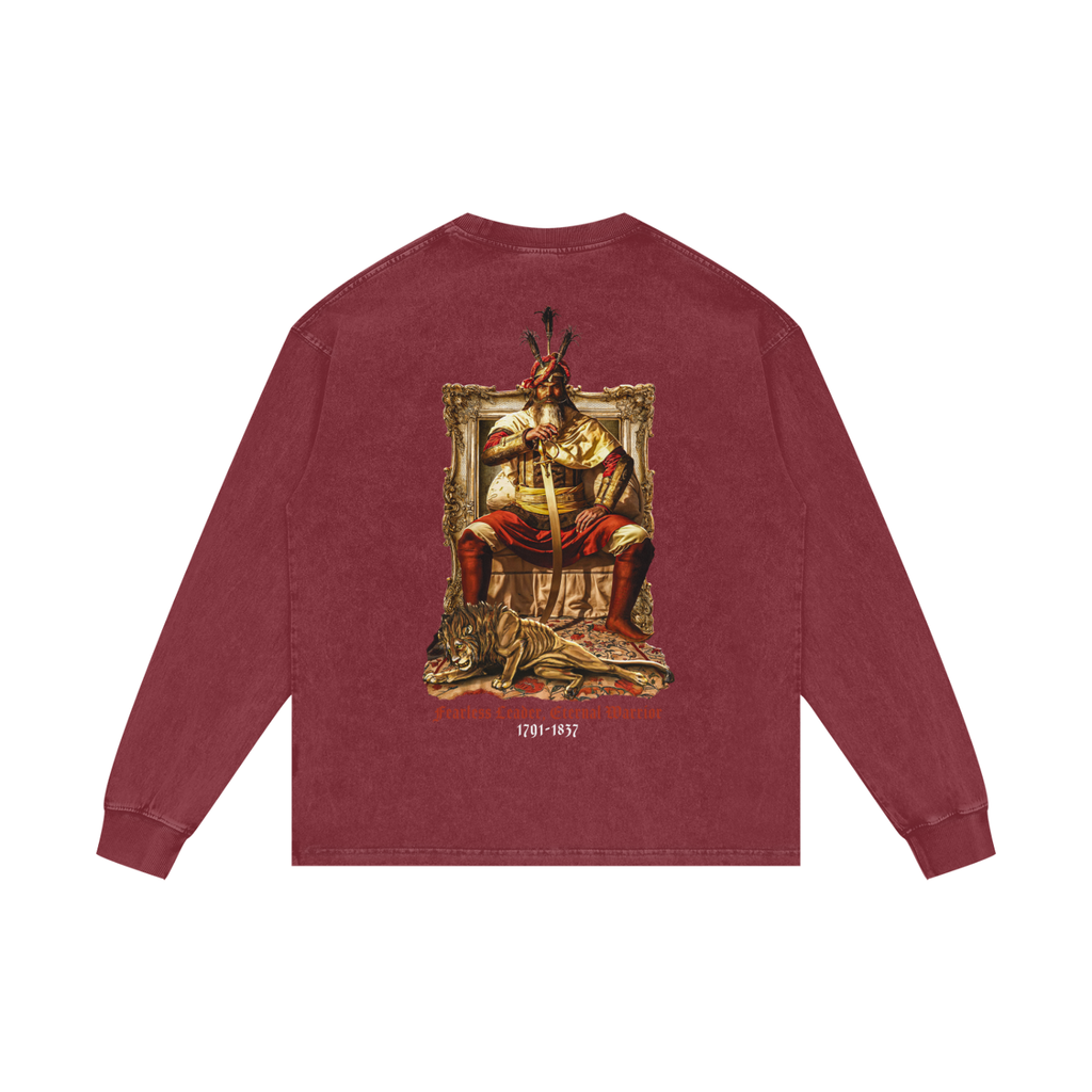 Hari Singh Nalwa | RisenRetro | Acid Wash Oversize Long Sleeve T-Shirt
