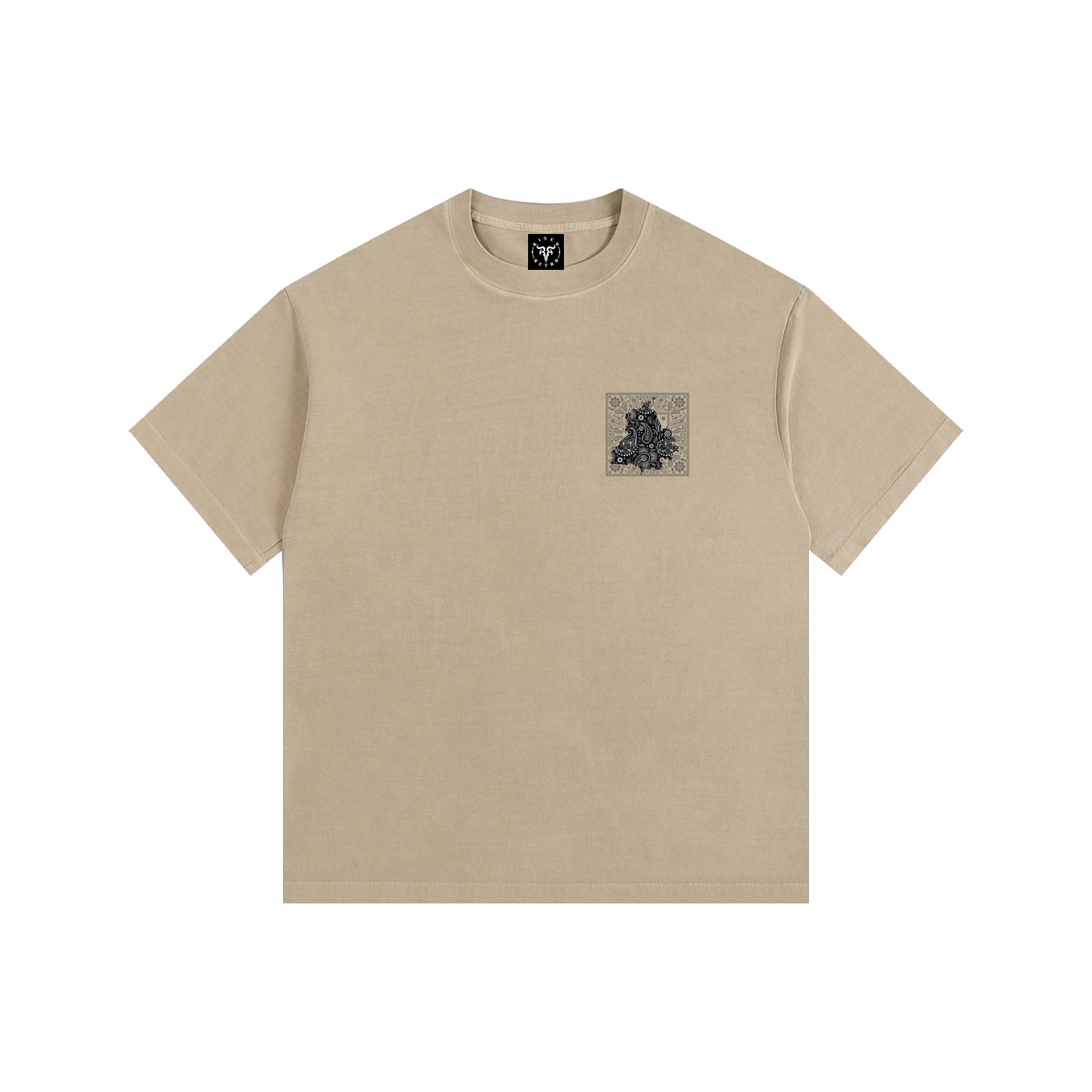 PANJAB X BANDANA PAISLEY Vintage Washed Oversized Cotton T-Shirt