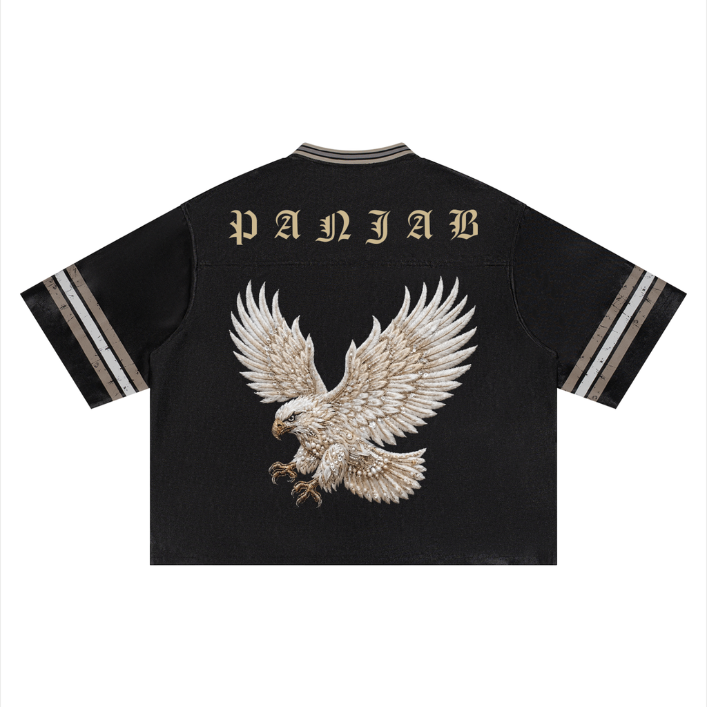 EAGLE x RisenRetro Unisex Boxy Striped Soccer Jersey