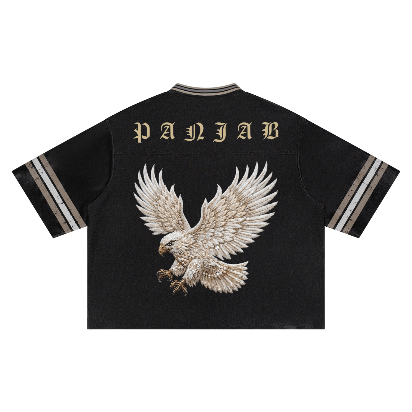 EAGLE x RisenRetro Unisex Boxy Striped Soccer Jersey